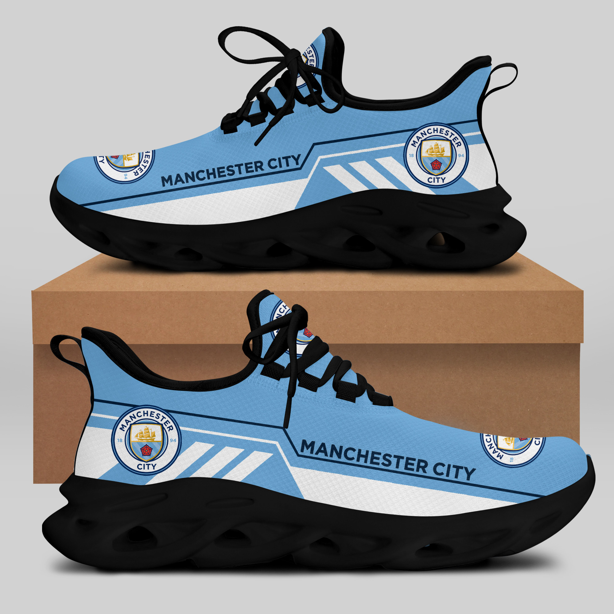 Man City Sneakers RUNNING SHOES VER 6 - Famjoys Man City Sneakers RUNNING SHOES VER 6 - Famjoys