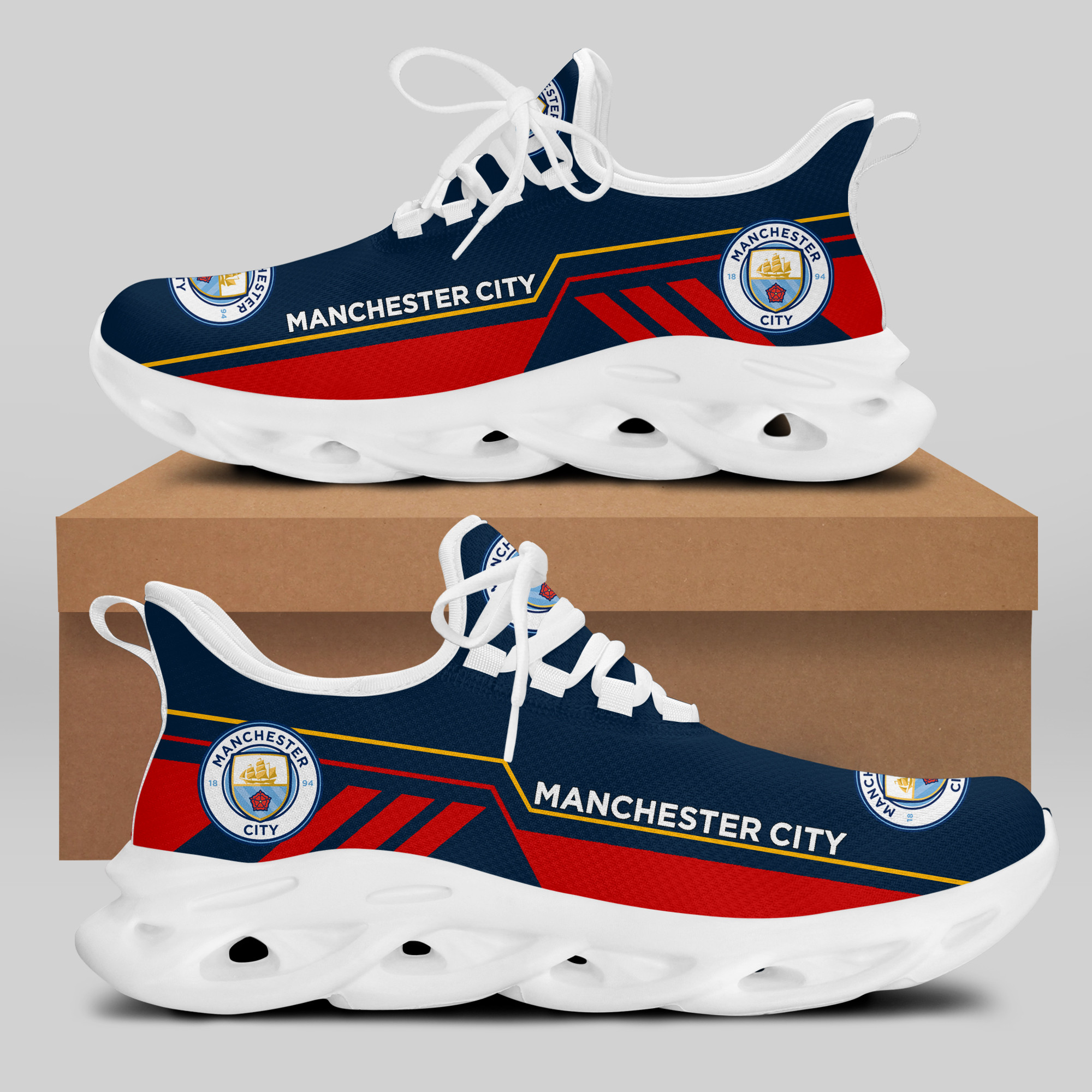 Man City Sneakers RUNNING SHOES VER 7 - Famjoys Man City Sneakers RUNNING SHOES VER 7 - Famjoys