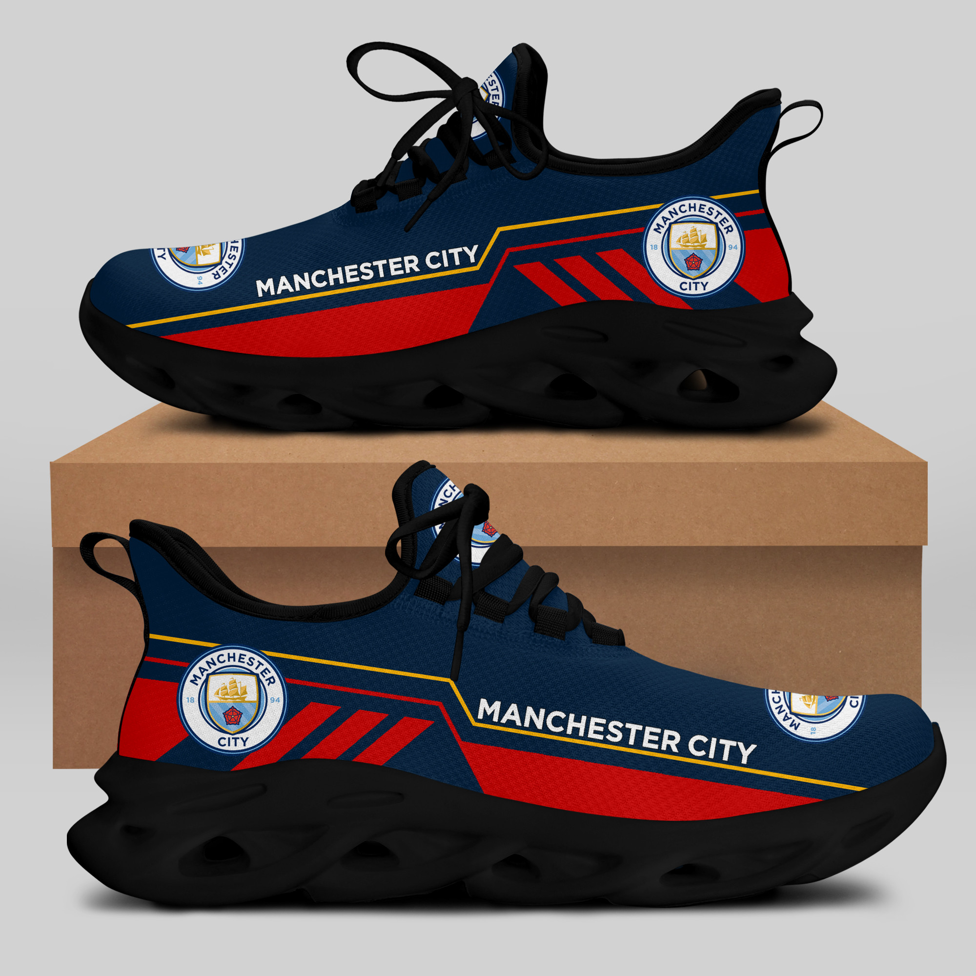 Man City Sneakers RUNNING SHOES VER 7 - Famjoys Man City Sneakers RUNNING SHOES VER 7 - Famjoys