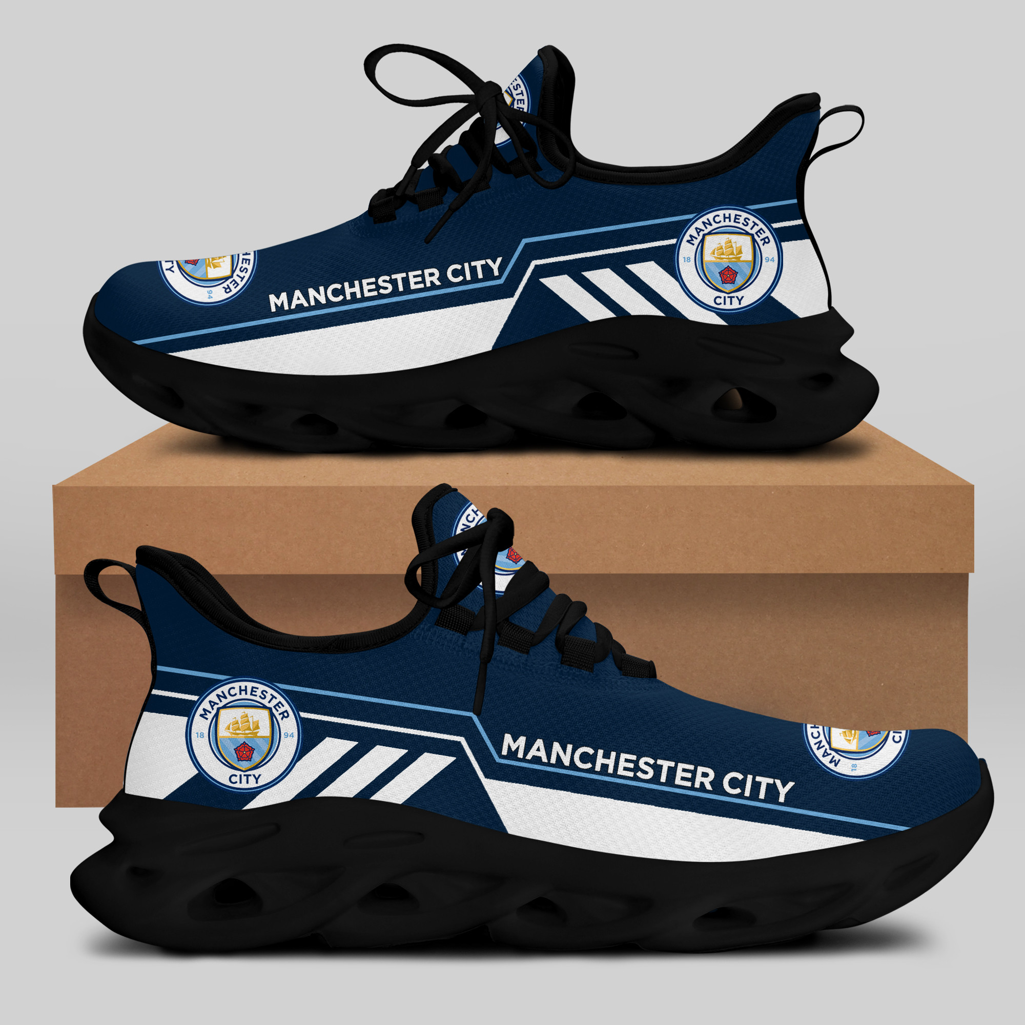 Man City Sneakers RUNNING SHOES VER 8 - Famjoys Man City Sneakers RUNNING SHOES VER 8 - Famjoys