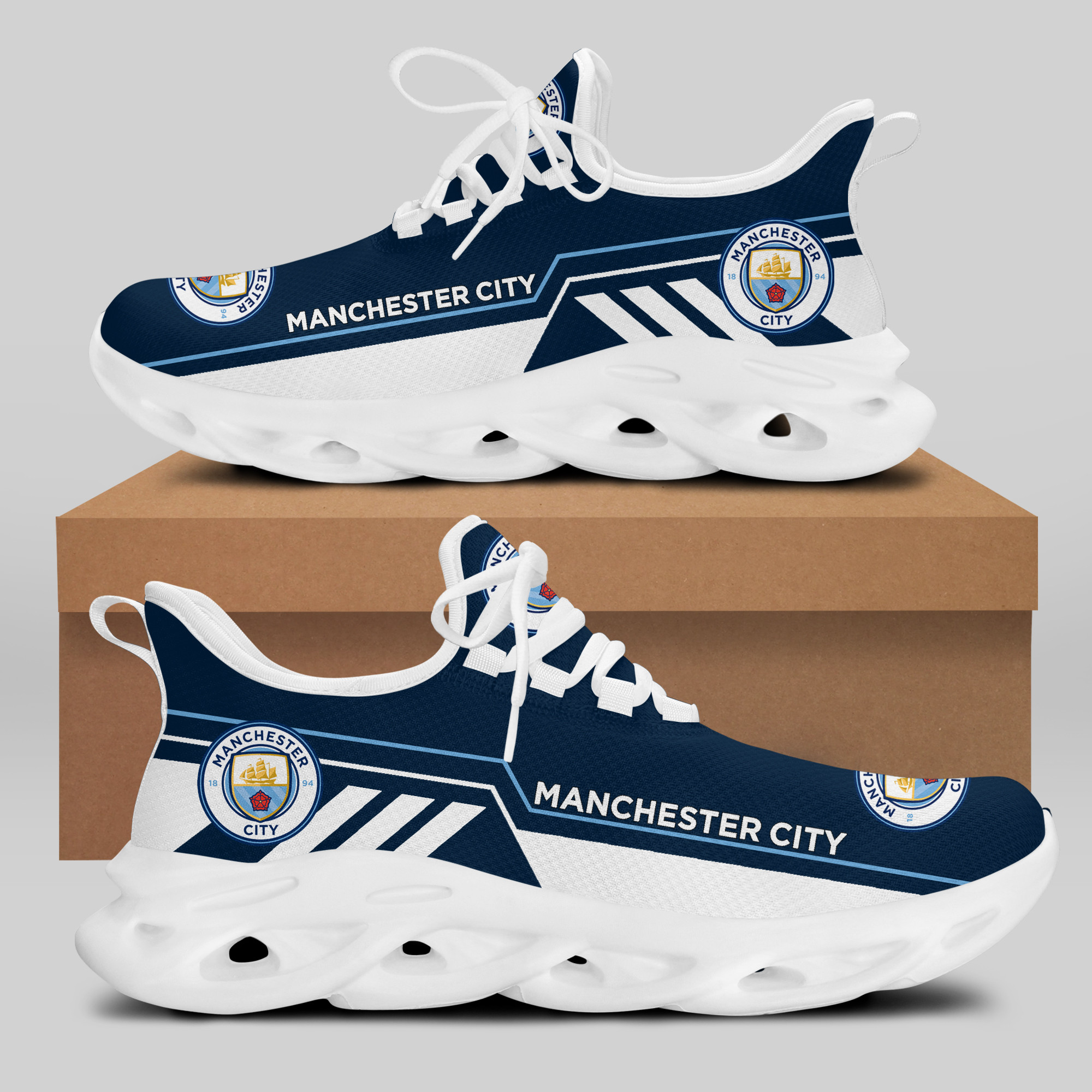 Man City Sneakers RUNNING SHOES VER 8 - Famjoys Man City Sneakers RUNNING SHOES VER 8 - Famjoys