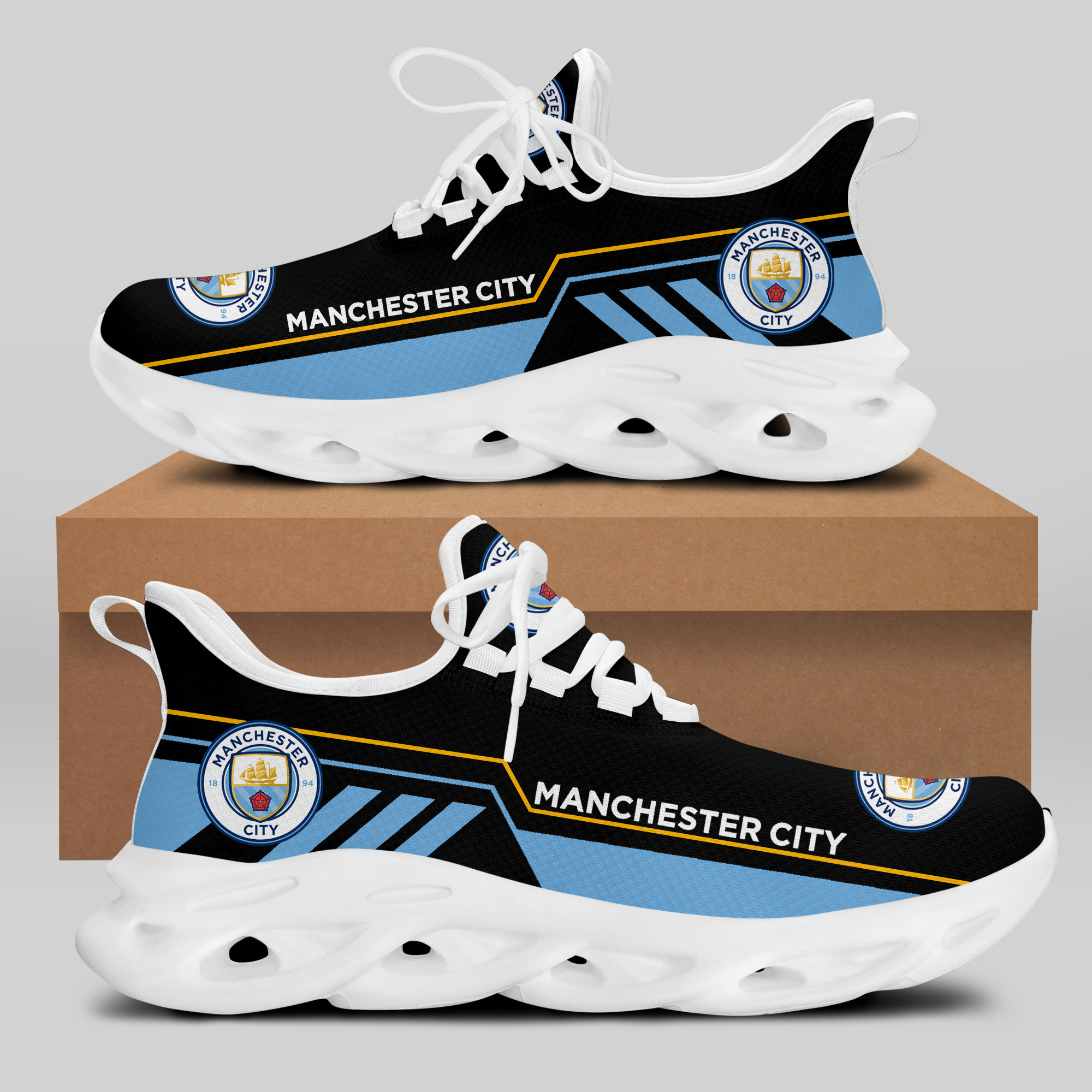 Man City Sneakers RUNNING SHOES VER 9 - Famjoys Man City Sneakers RUNNING SHOES VER 9 - Famjoys