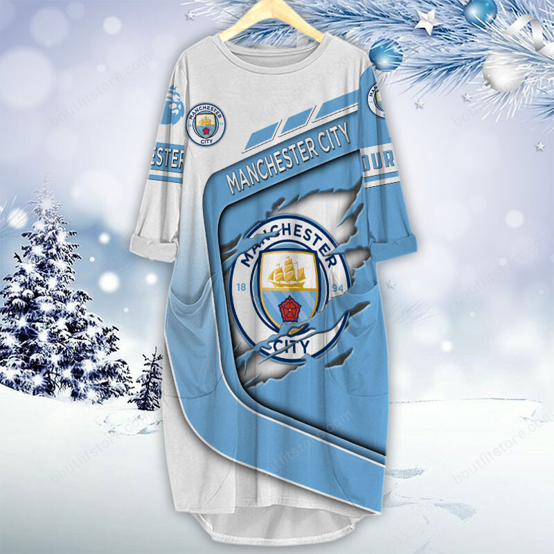 Manchester City FC All Over Print Caftan - Famjoys Manchester City FC All Over Print Caftan - Famjoys