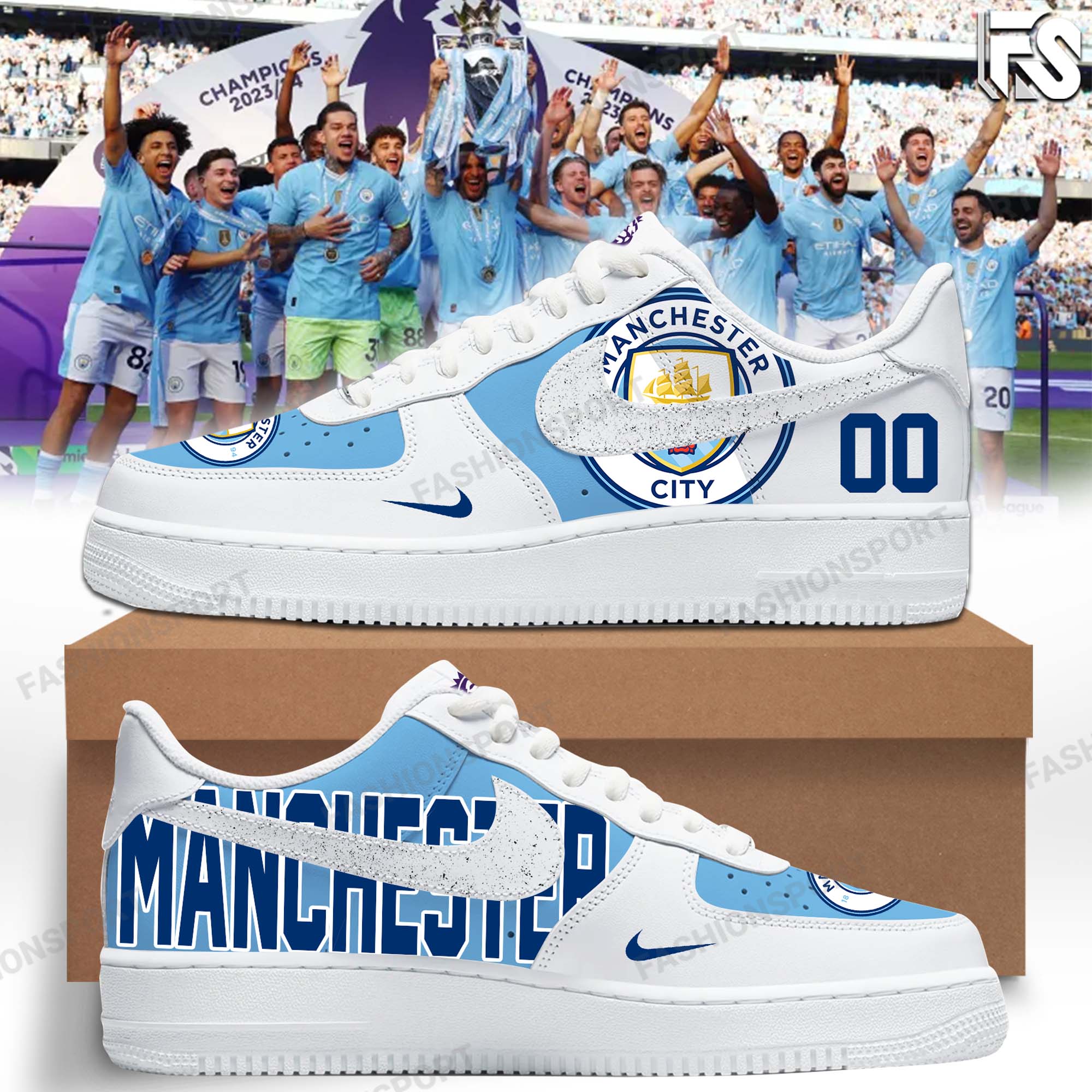 Manchester City Four In A Row Premier League Victory Shirt - Famjoys Manchester City Four In A Row Premier League Victory Shirt - Famjoys