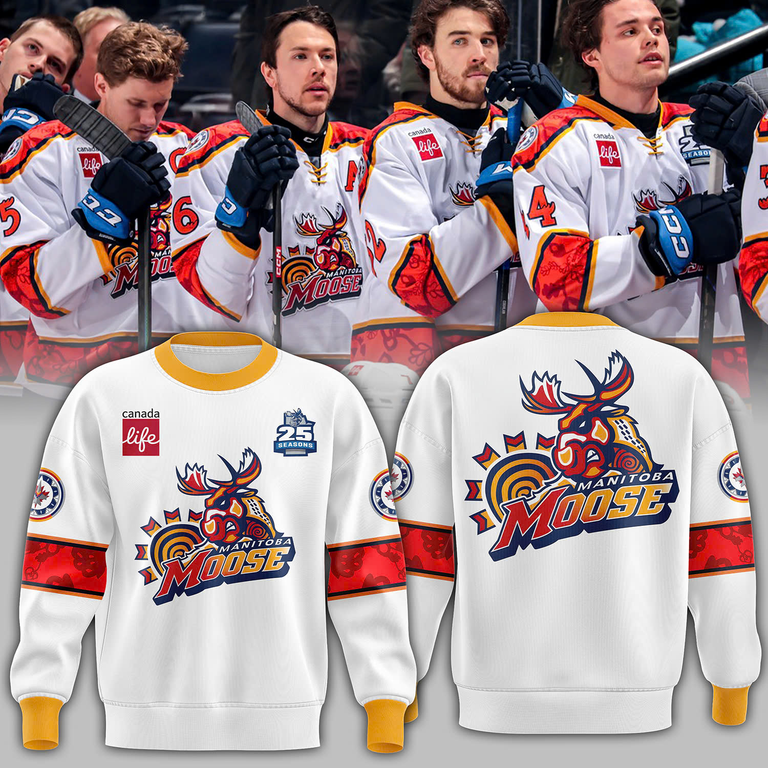 Manitoba Moose 2025 Sweatershirt - Famjoys Manitoba Moose 2025 Sweatershirt - Famjoys