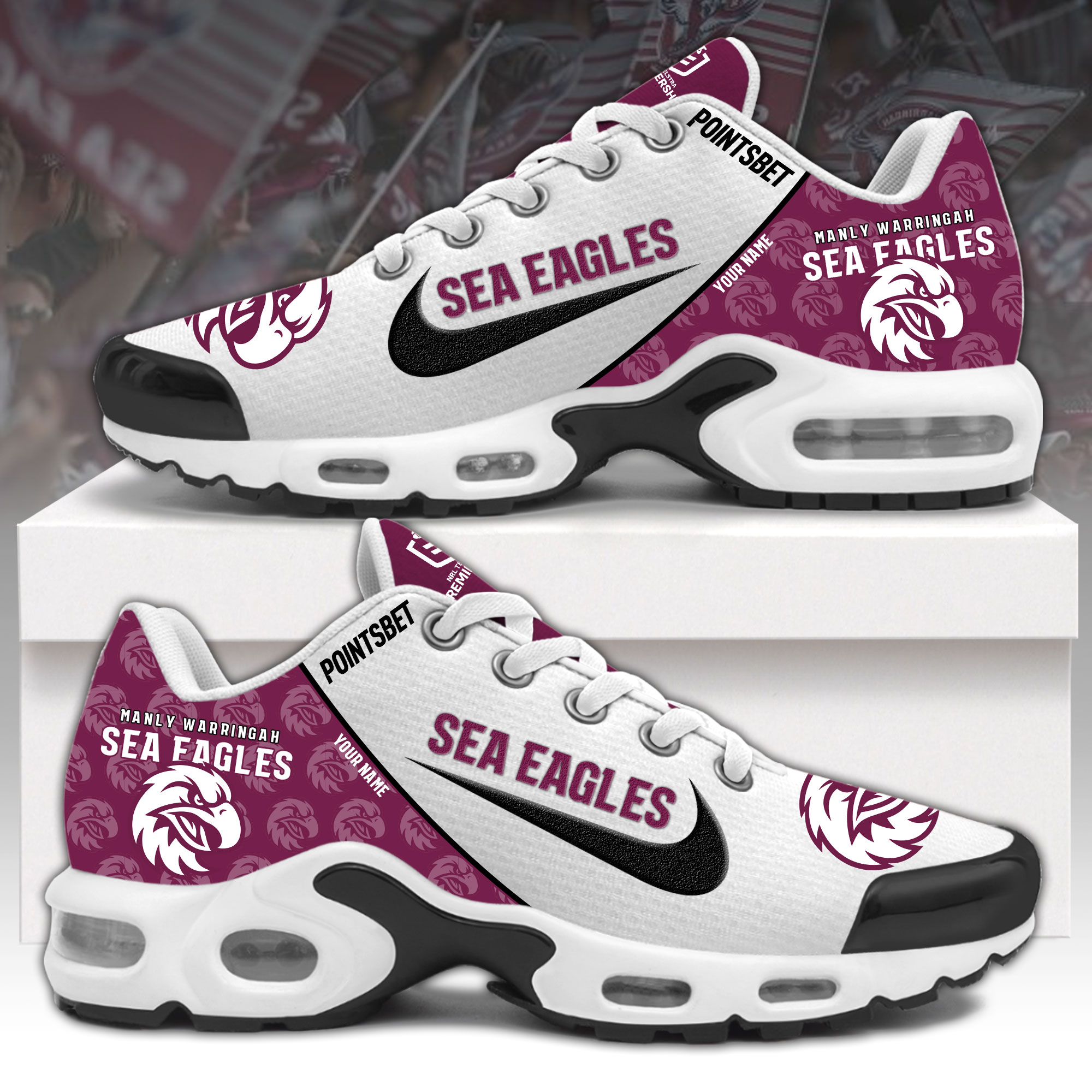 Manly Sea Eagles Limited Shoes - Famjoys Manly Sea Eagles Limited Shoes - Famjoys