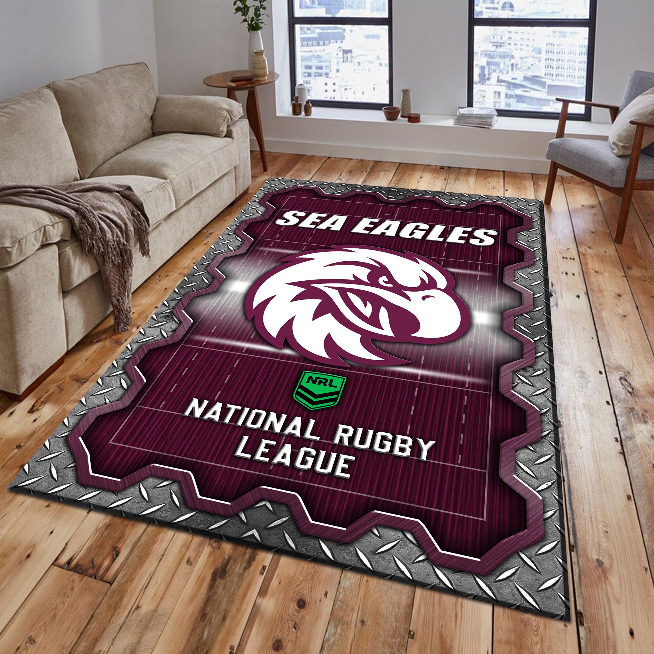 Manly Warringah Sea Eagles Area Rugs 36