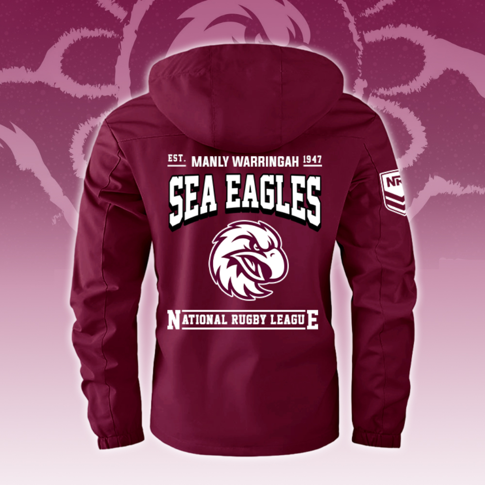 Manly Warringah Sea Eagles Windbreaker Jacket - Famjoys Manly Warringah Sea Eagles Windbreaker Jacket - Famjoys