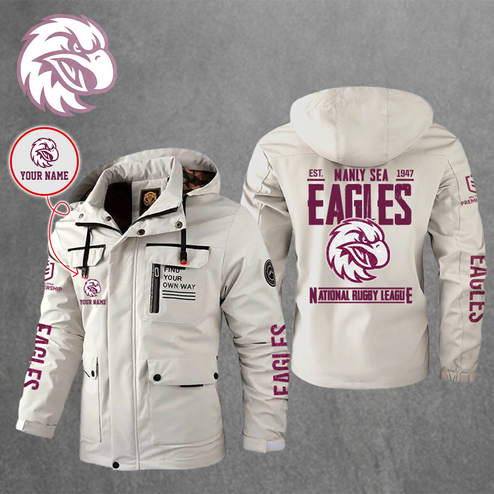 Manly Warringah Sea Eagles Windbreaker Jacket NQ2 - Famjoys Manly Warringah Sea Eagles Windbreaker Jacket NQ2 - Famjoys
