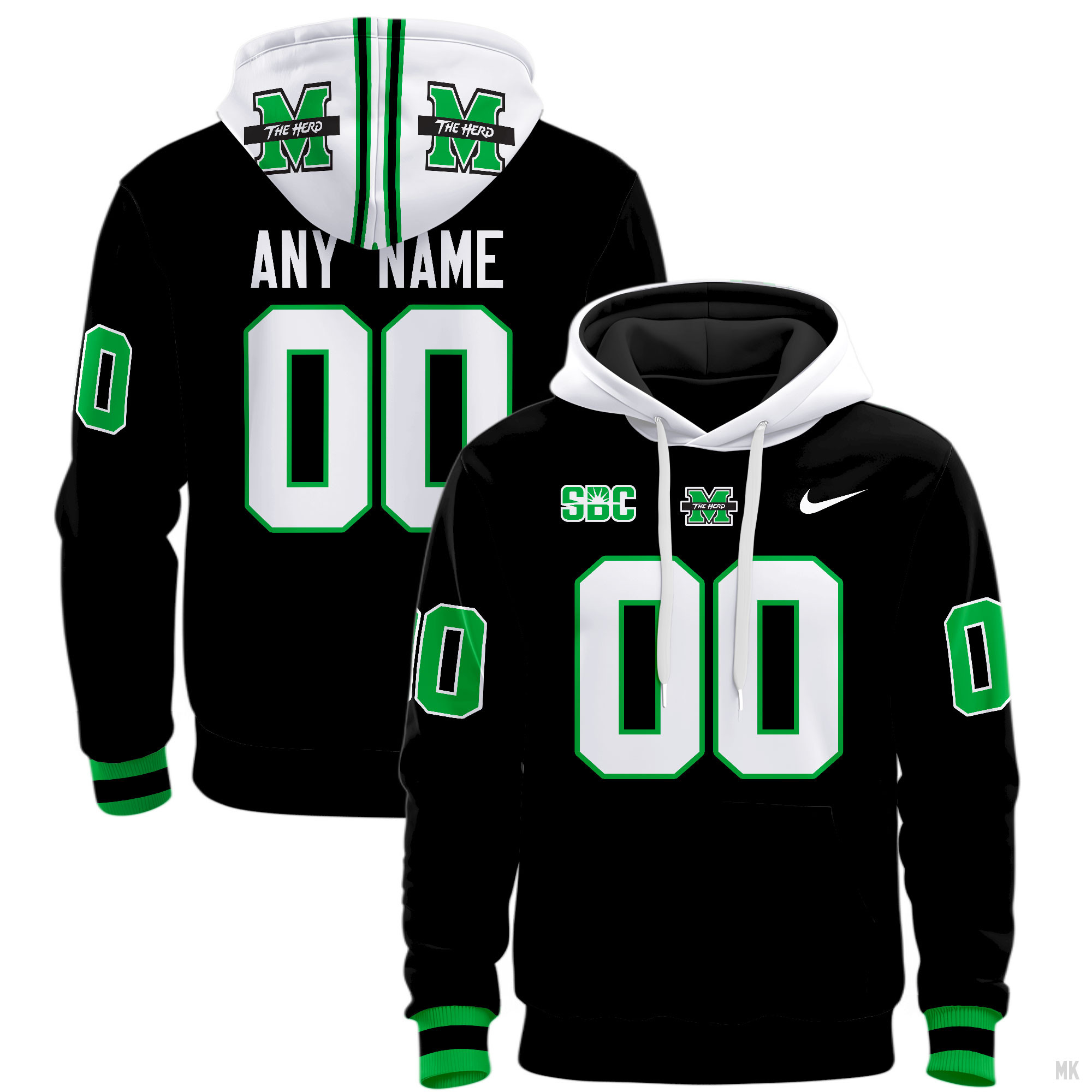 Marshall Thundering Herd Football Hoodie - Famjoys Marshall Thundering Herd Football Hoodie - Famjoys