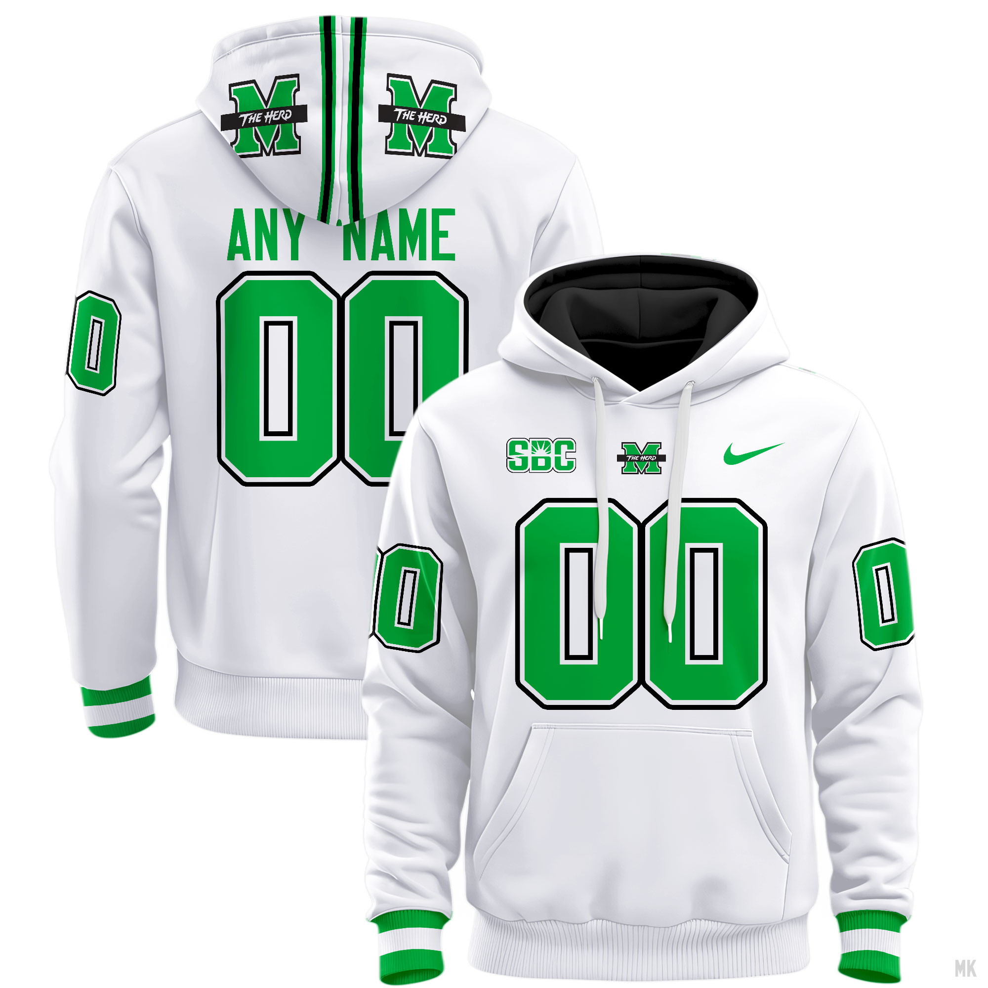 Marshall Thundering Herd Football Hoodie - Famjoys Marshall Thundering Herd Football Hoodie - Famjoys