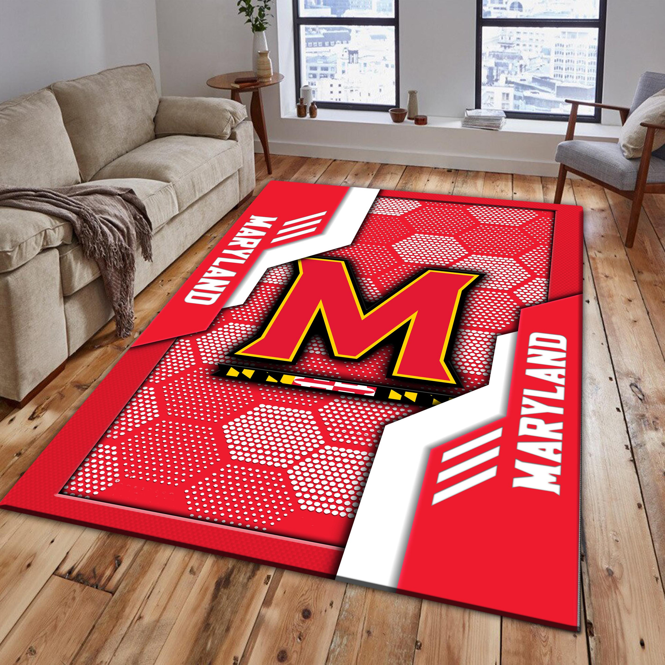 Maryland Terrapins Area Rugs 3741
