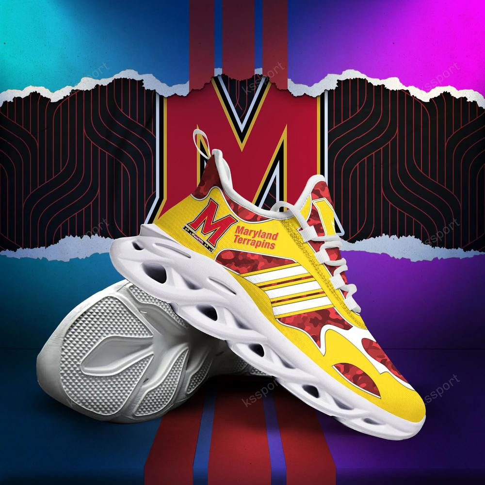 Maryland Terrapins Max Soul Clunky, Camo Running Sneakers For Fan Ever - Famjoys Maryland Terrapins Max Soul Clunky, Camo Running Sneakers For Fan Ever - Famjoys