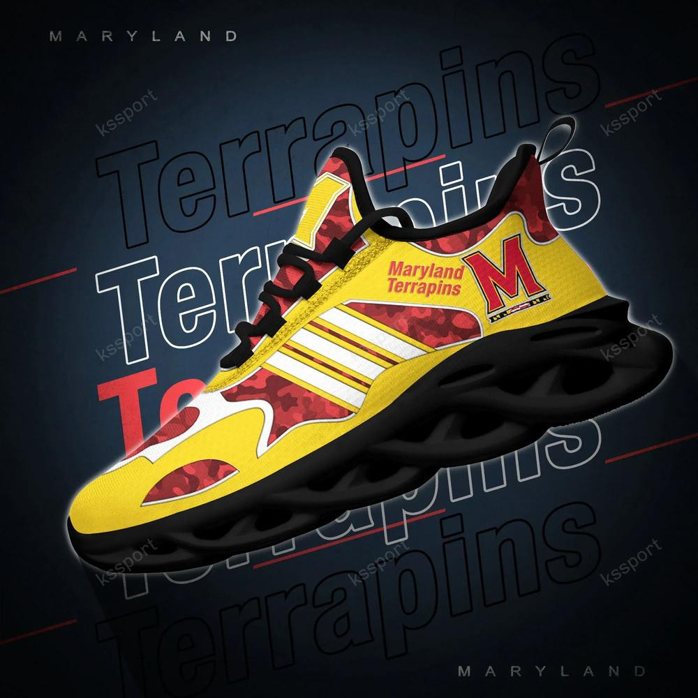 Maryland Terrapins Max Soul Clunky, Camo Running Sneakers For Fan Ever - Famjoys Maryland Terrapins Max Soul Clunky, Camo Running Sneakers For Fan Ever - Famjoys