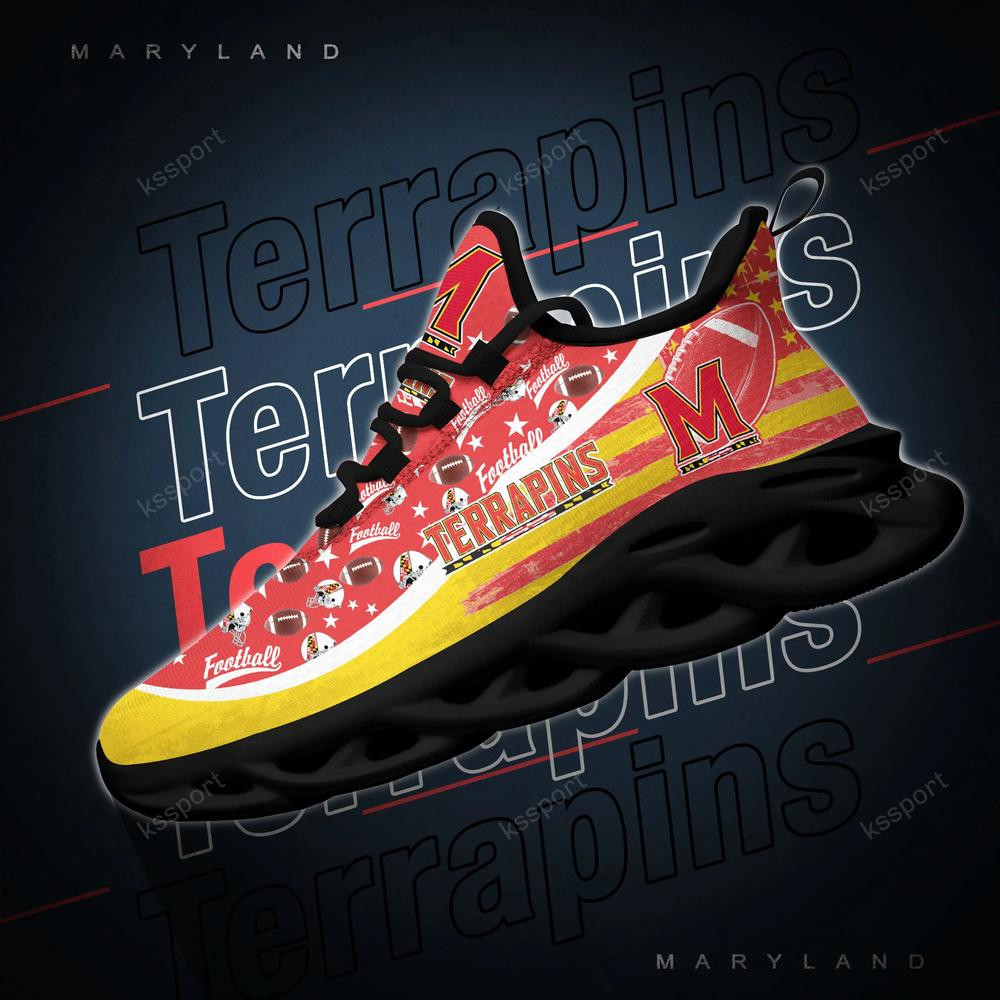 Maryland Terrapins Max Soul Clunky Sneakers - Famjoys Maryland Terrapins Max Soul Clunky Sneakers - Famjoys