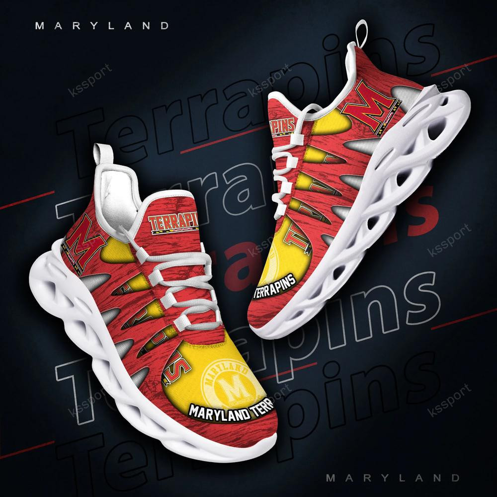 Maryland Terrapins Max Soul Shoes, Running Sneakers - Famjoys Maryland Terrapins Max Soul Shoes, Running Sneakers - Famjoys