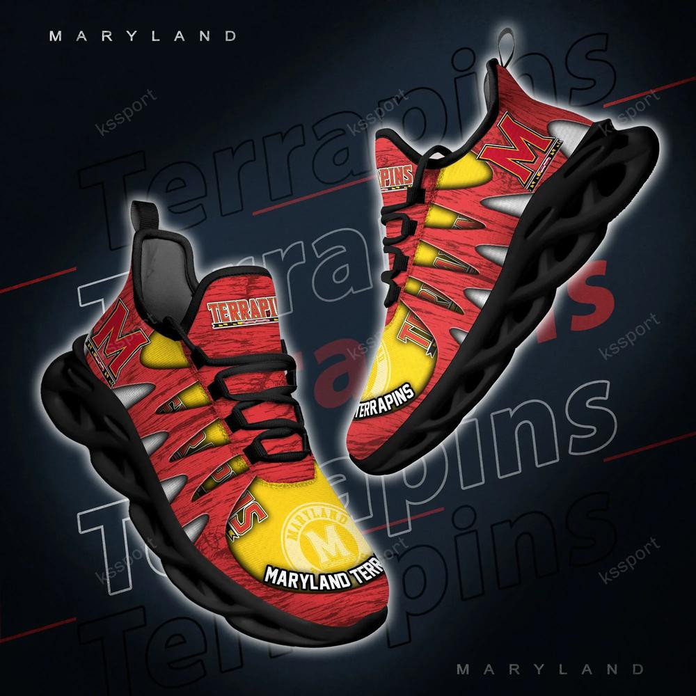 Maryland Terrapins Max Soul Shoes, Running Sneakers - Famjoys Maryland Terrapins Max Soul Shoes, Running Sneakers - Famjoys
