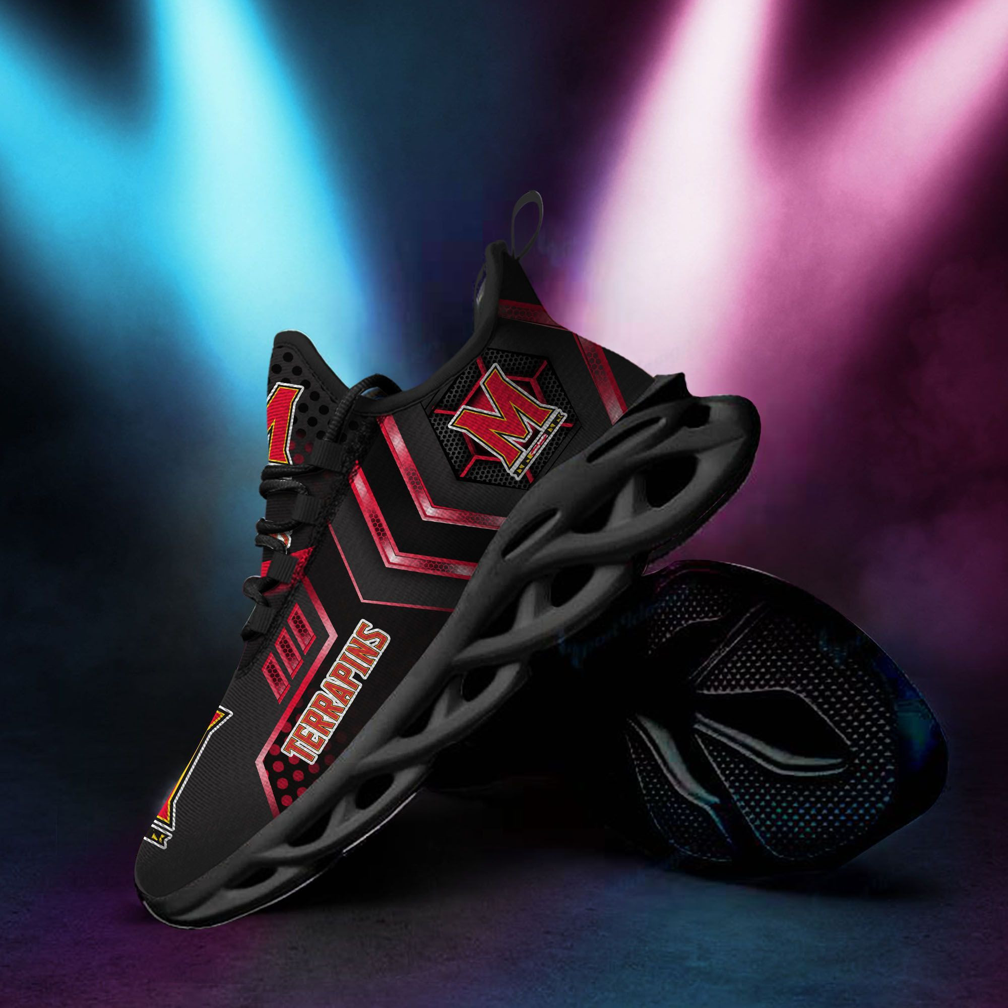 Maryland Terrapins Max Soul Sneakers Shoes - Famjoys Maryland Terrapins Max Soul Sneakers Shoes - Famjoys