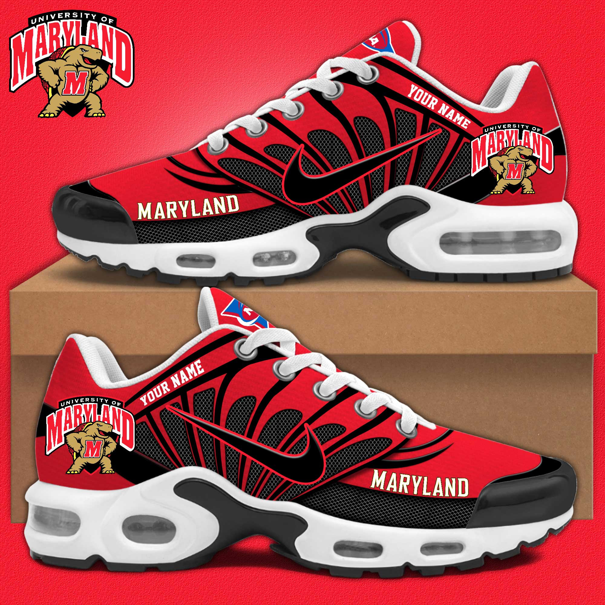 Maryland TerrapinsPersonalized Shoes S516508 - Famjoys Maryland TerrapinsPersonalized Shoes S516508 - Famjoys