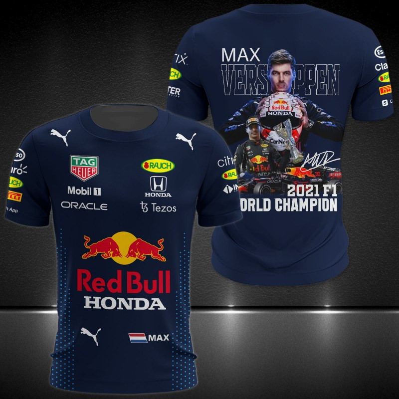 Max Verstappen, Red Bull Racing Honda Printing T-Shirt, Polo, Hoodie, Zip, Bomber 9374 - Famjoys Max Verstappen, Red Bull Racing Honda Printing T-Shirt, Polo, Hoodie, Zip, Bomber 9374 - Famjoys