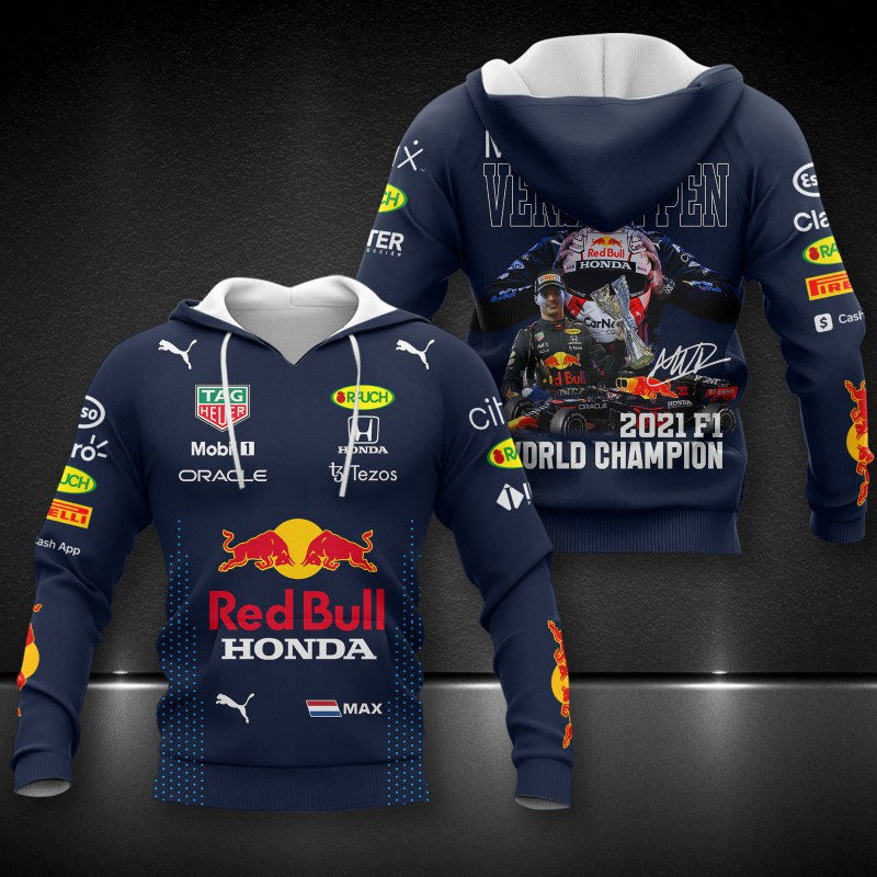 Max Verstappen, Red Bull Racing Honda Printing T-Shirt, Polo, Hoodie, Zip, Bomber 9374 - Famjoys Max Verstappen, Red Bull Racing Honda Printing T-Shirt, Polo, Hoodie, Zip, Bomber 9374 - Famjoys