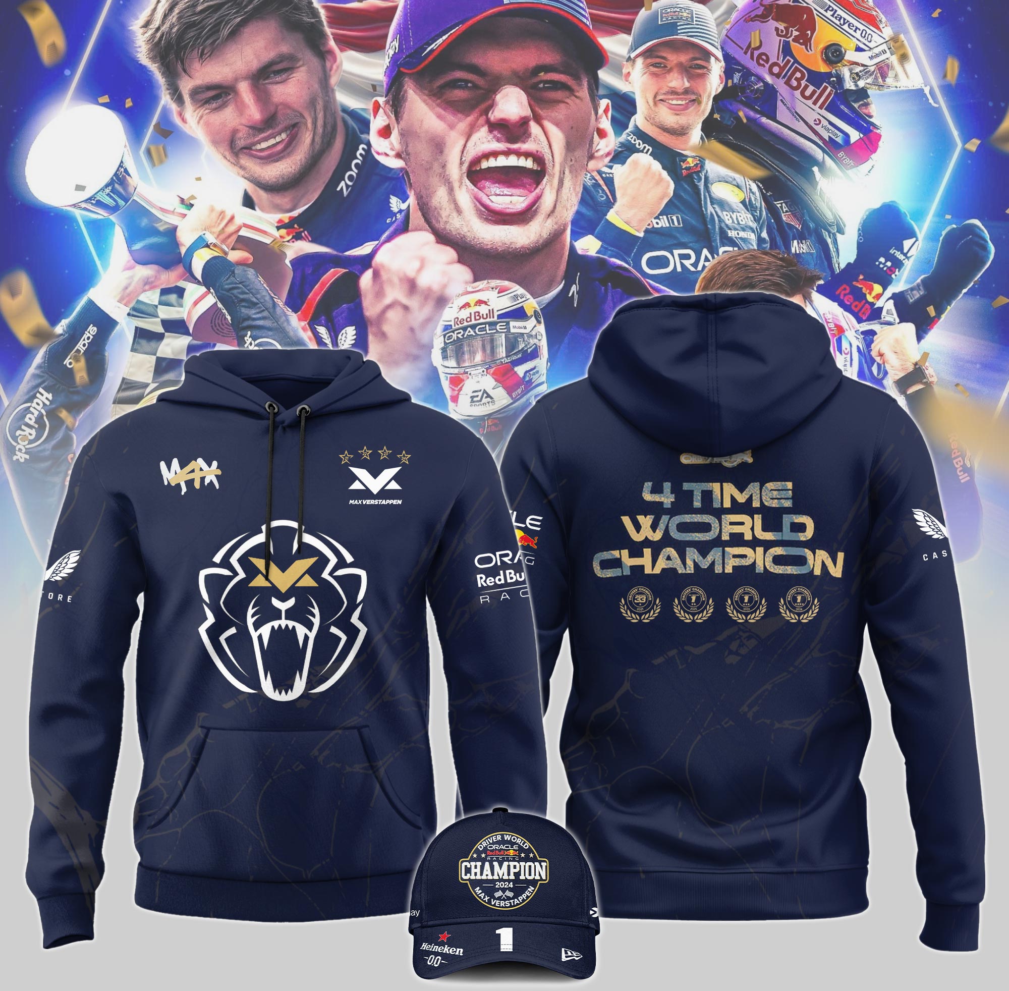 Max Verstappen World Champion Hoodie - Famjoys Max Verstappen World Champion Hoodie - Famjoys