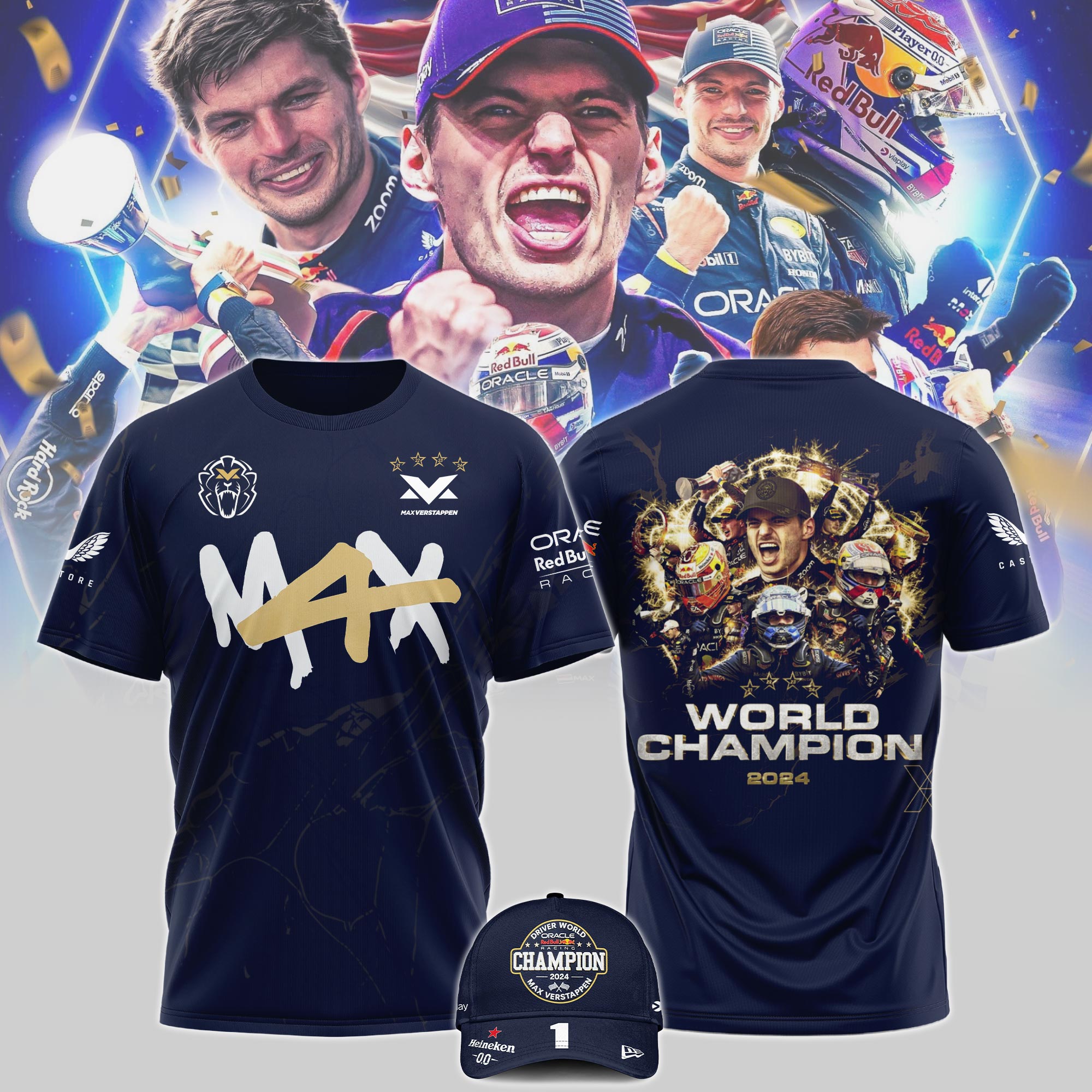 Max Verstappen World Champion Tshirt - Famjoys Max Verstappen World Champion Tshirt - Famjoys