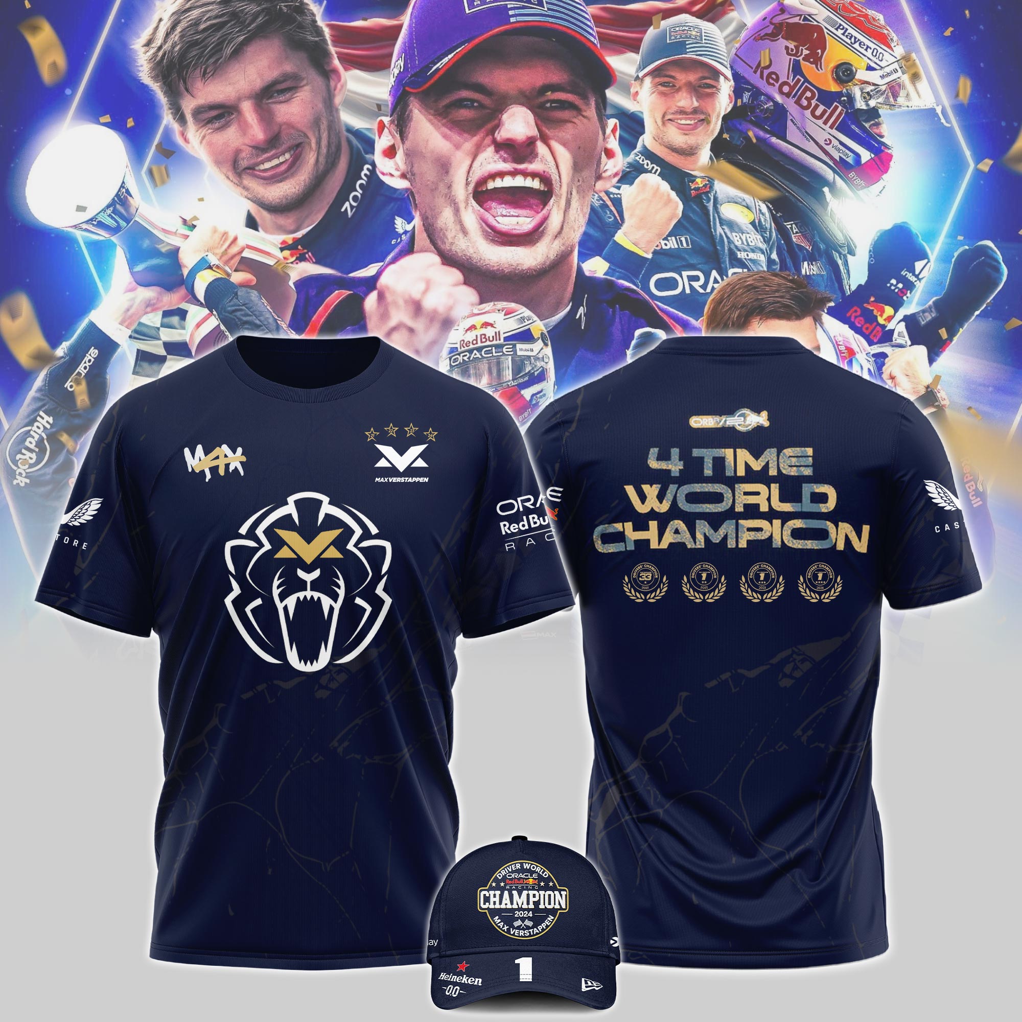 Max Verstappen World Champion Tshirt - Famjoys Max Verstappen World Champion Tshirt - Famjoys