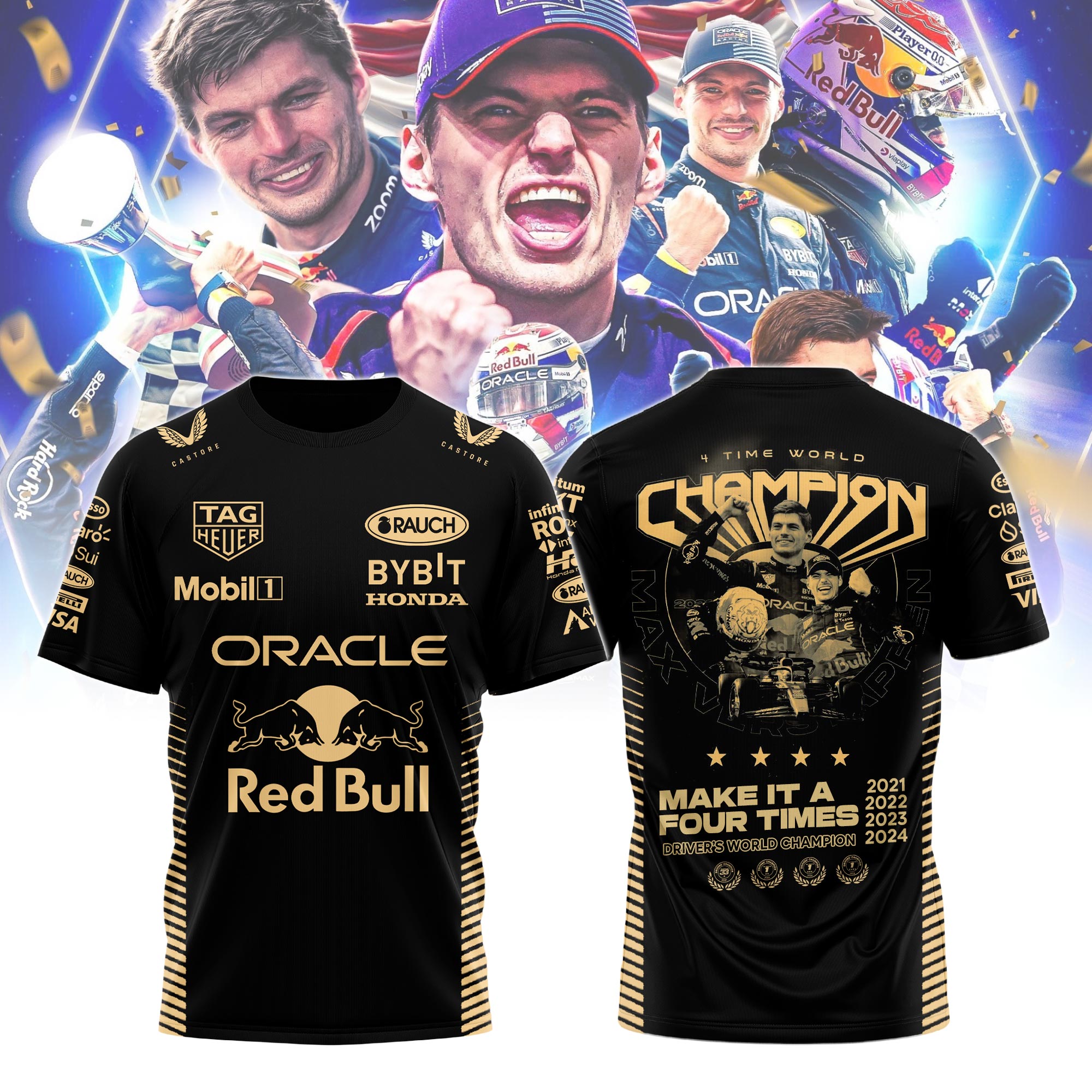 Max Verstappen World Champion Tshirt - Famjoys Max Verstappen World Champion Tshirt - Famjoys