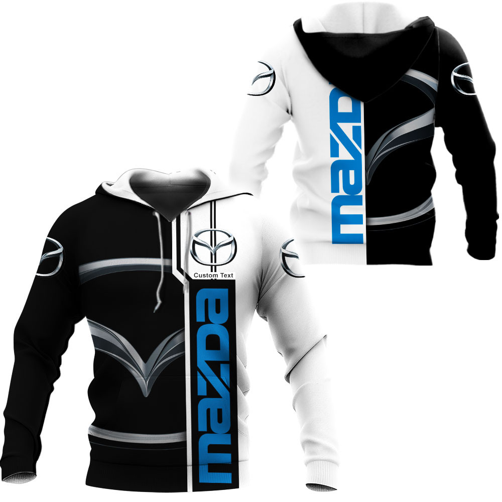 Mazda 3D Apparel Zip Hoodie,Pant,Polo, Button Hawaii Shirt Personalized