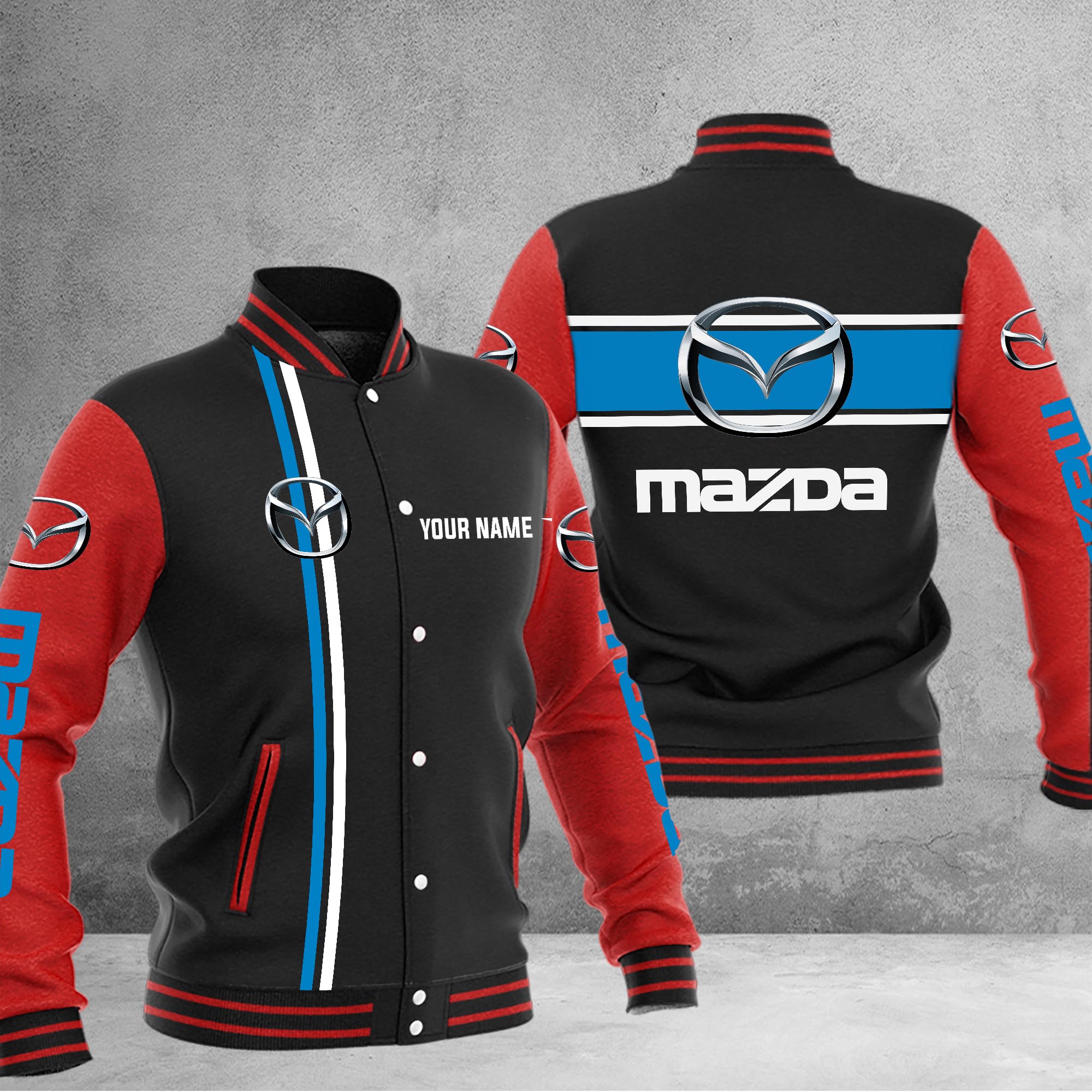 Mazda Baseball Jacket - Famjoys Mazda Baseball Jacket - Famjoys