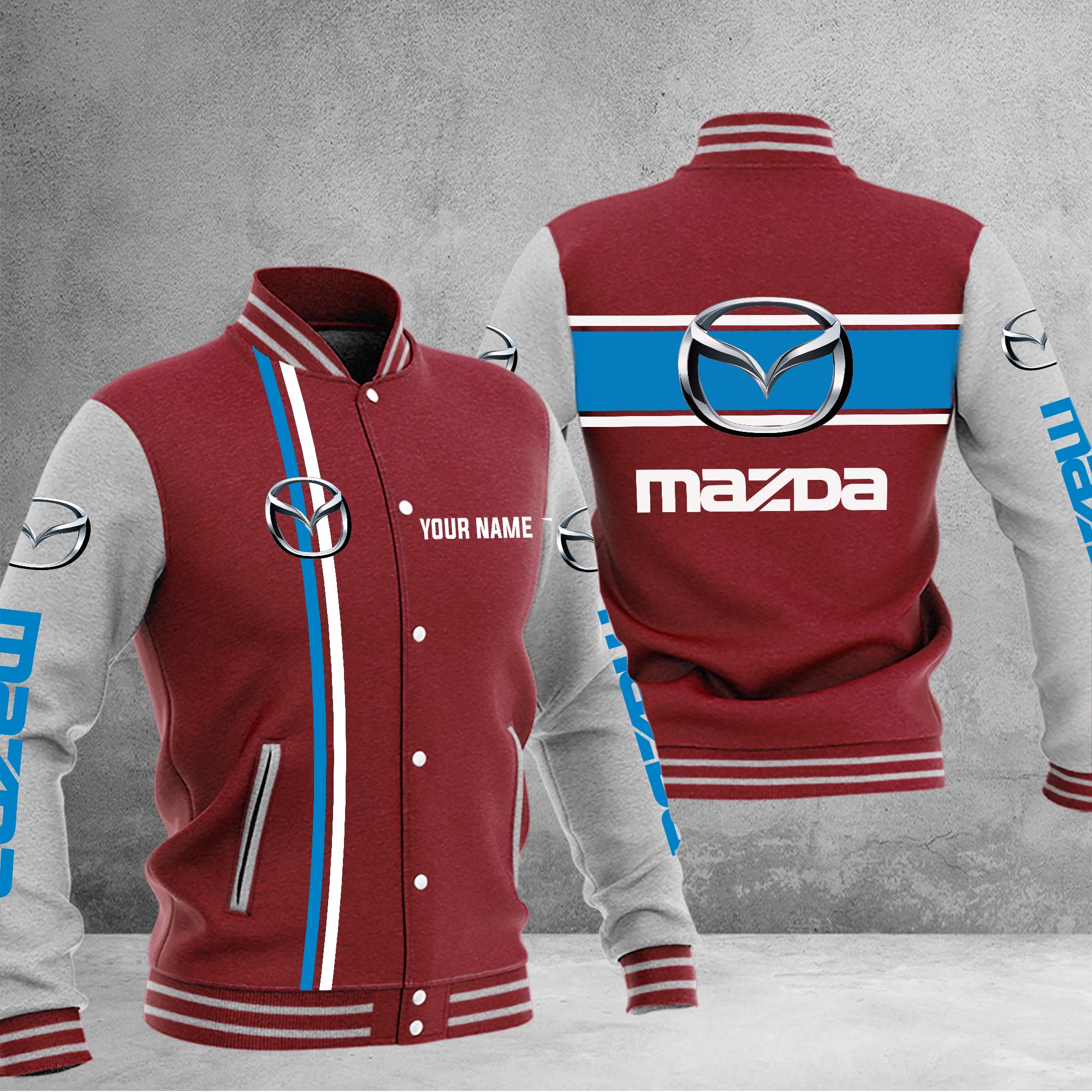 Mazda Baseball Jacket - Famjoys Mazda Baseball Jacket - Famjoys