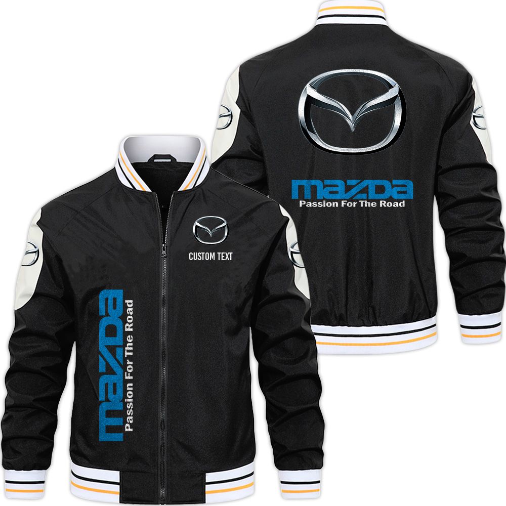 Mazda Varsity Jacket, Zipper Jackets Customize Name - Famjoys Mazda Varsity Jacket, Zipper Jackets Customize Name - Famjoys