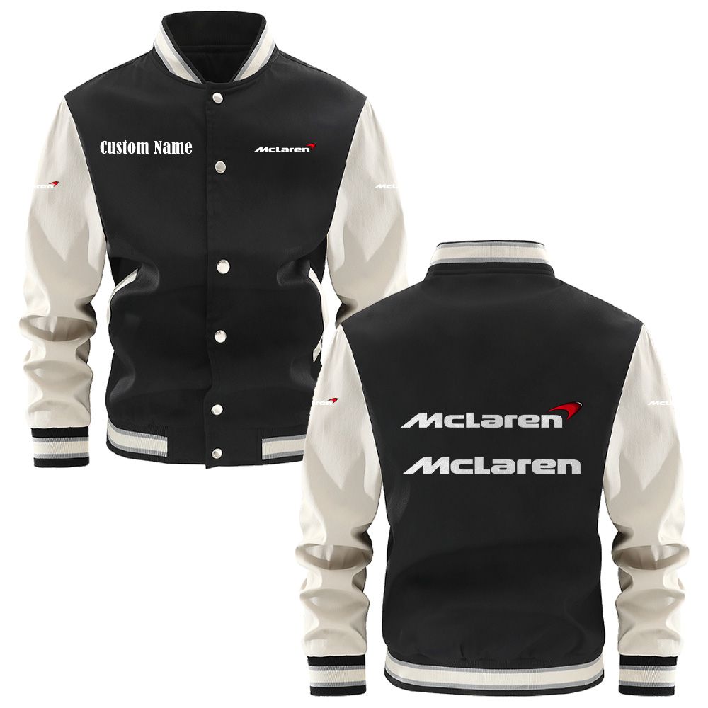 McLaren Automotive Varsity Jacket, Baseball jacket, Letterman Jacket Customize Name, Multicolor - Famjoys McLaren Automotive Varsity Jacket, Baseball jacket, Letterman Jacket Customize Name, Multicolor - Famjoys