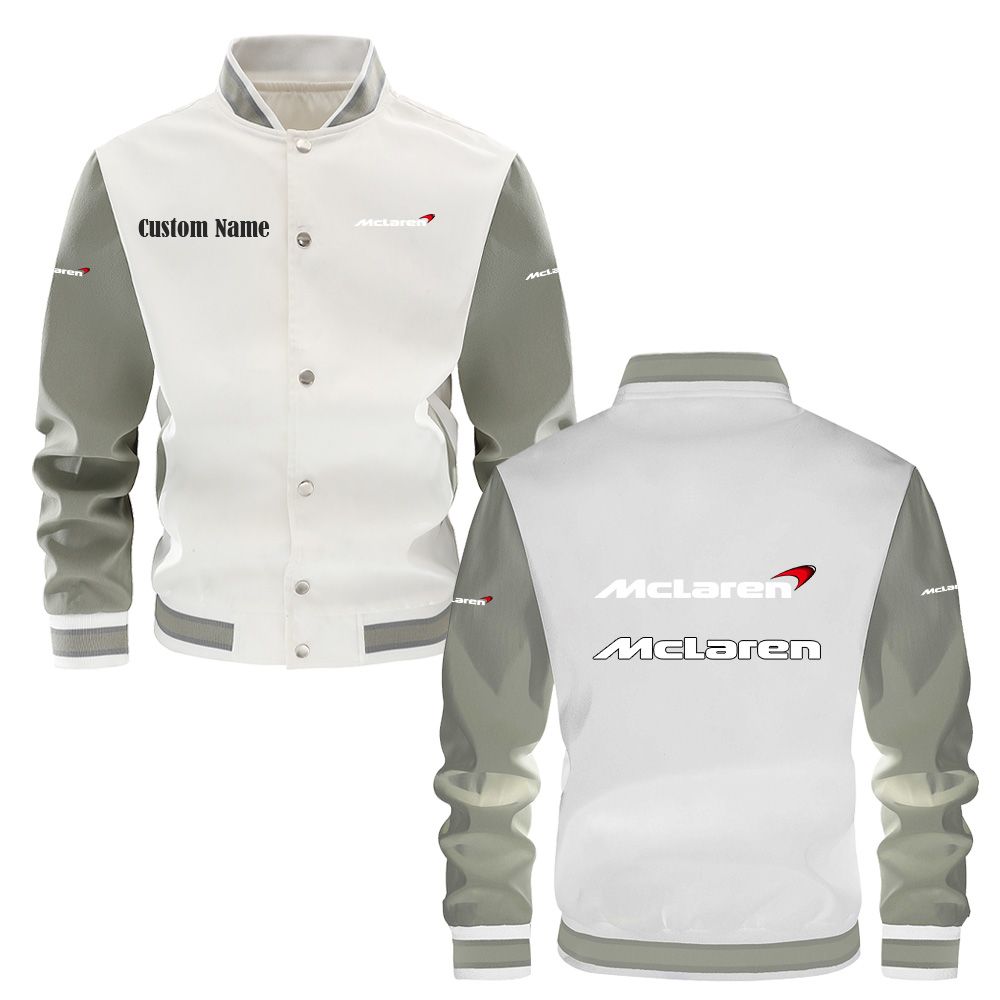 McLaren Automotive Varsity Jacket, Baseball jacket, Letterman Jacket Customize Name, Multicolor - Famjoys McLaren Automotive Varsity Jacket, Baseball jacket, Letterman Jacket Customize Name, Multicolor - Famjoys