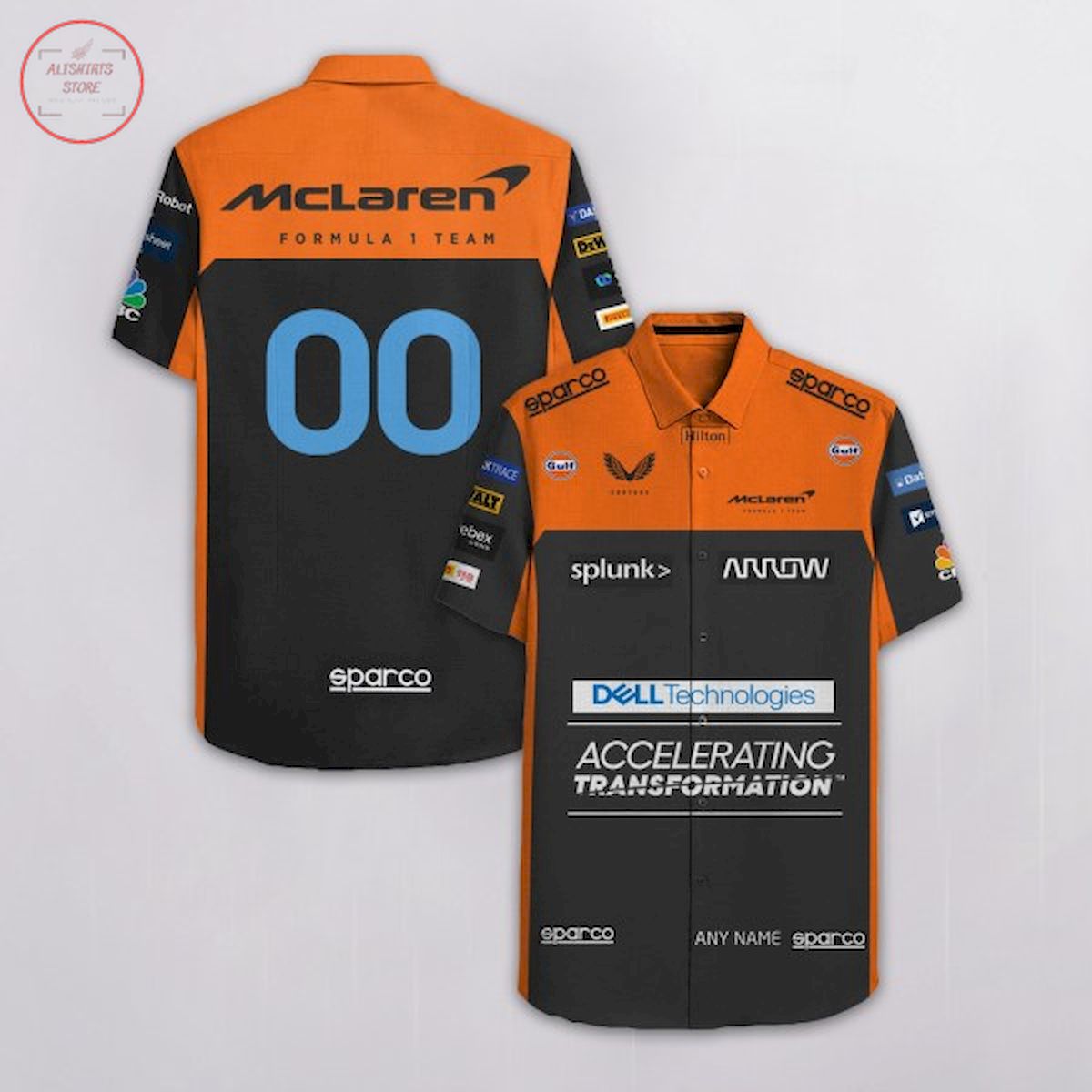Mclaren Formula Team Customized Hawaiian Shirt - Famjoys Mclaren Formula Team Customized Hawaiian Shirt - Famjoys