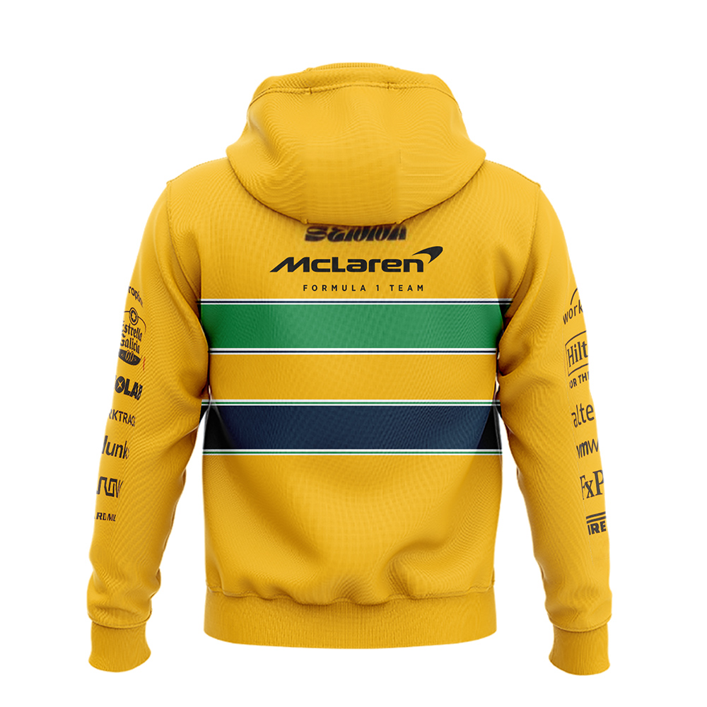 McLaren Teamwear Senna Monaco Hoodie Formula 1 - Famjoys McLaren Teamwear Senna Monaco Hoodie Formula 1 - Famjoys