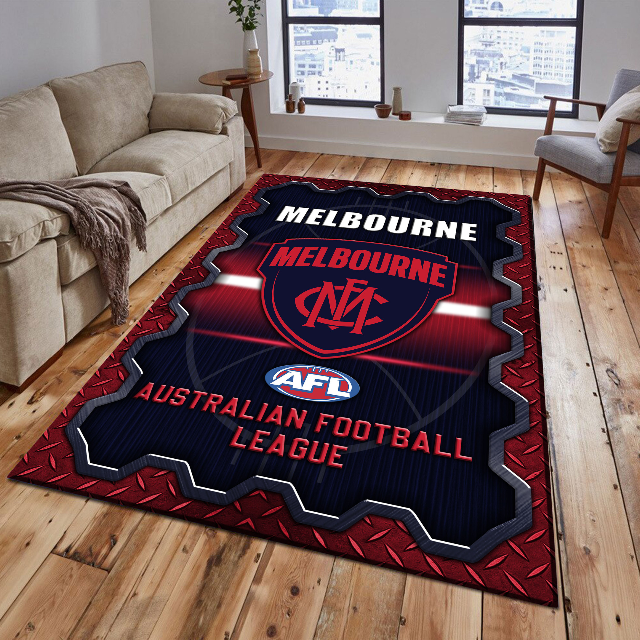 Melbourne Football Club Area Rugs 22