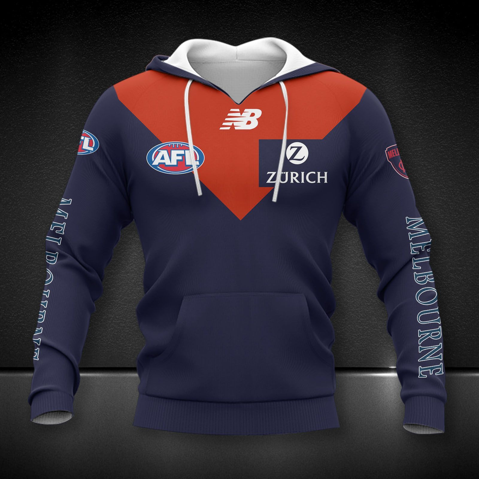 Melbourne Football Club Printing T-Shirt, Polo, Hoodie, Zip, Bomber 9137 