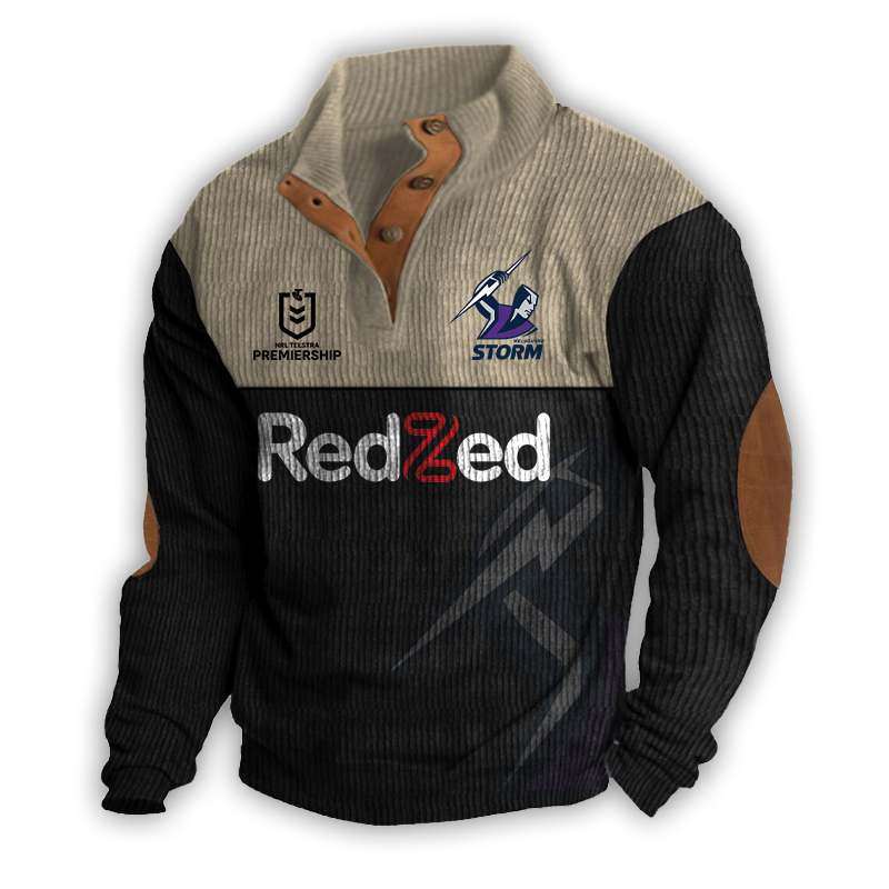 Melbourne Storm 2D Fleece Sweater Fashions s - Famjoys Melbourne Storm 2D Fleece Sweater Fashions s - Famjoys