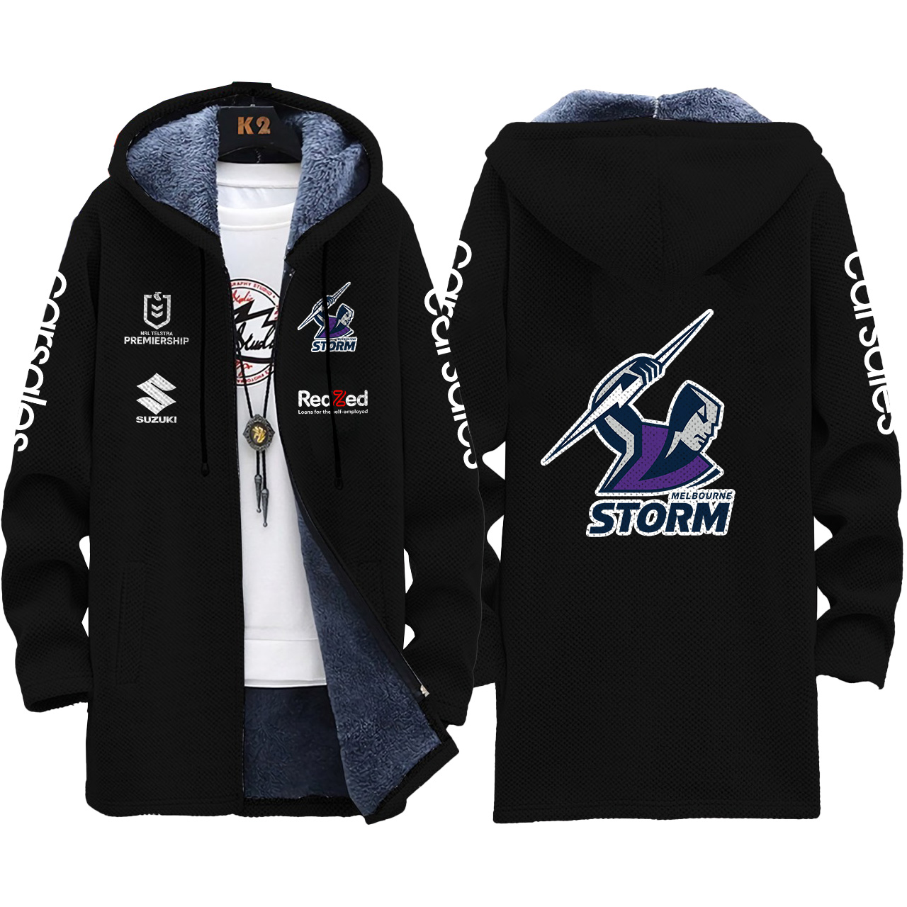 Melbourne Storm- Fleece Wind Jacket - Famjoys Melbourne Storm- Fleece Wind Jacket - Famjoys