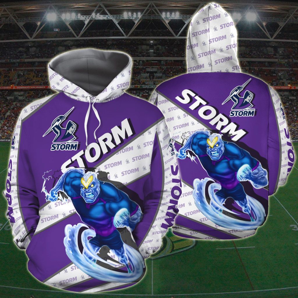 Melbourne Storm Nrl 3D All Over Print Hoodie - Famjoys Melbourne Storm Nrl 3D All Over Print Hoodie - Famjoys