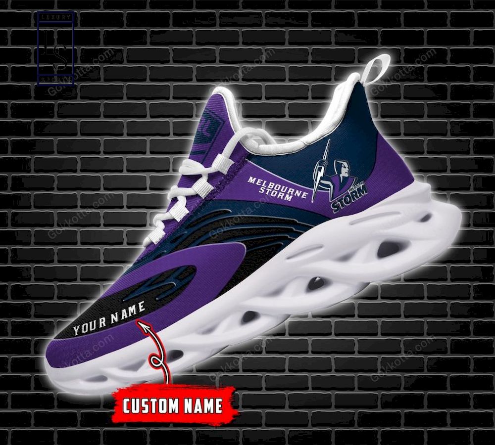 Melbourne Storm NRL Personalized Max Soul Shoes - Famjoys Melbourne Storm NRL Personalized Max Soul Shoes - Famjoys