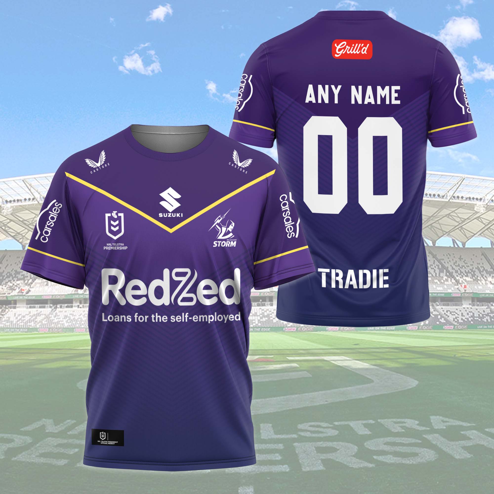 Melbourne Storm- Personalized 3D Shirt
