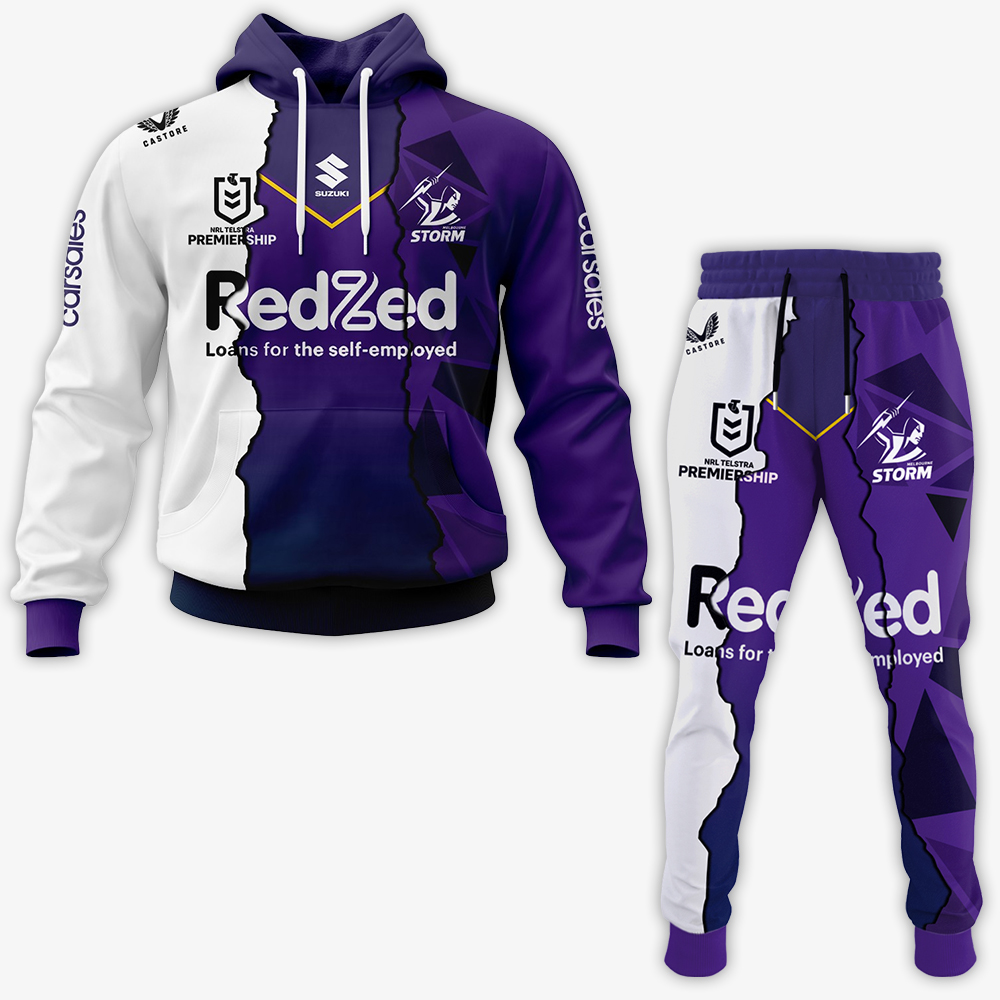 Melbourne Storm- Personalized Hoodie Set - Famjoys Melbourne Storm- Personalized Hoodie Set - Famjoys