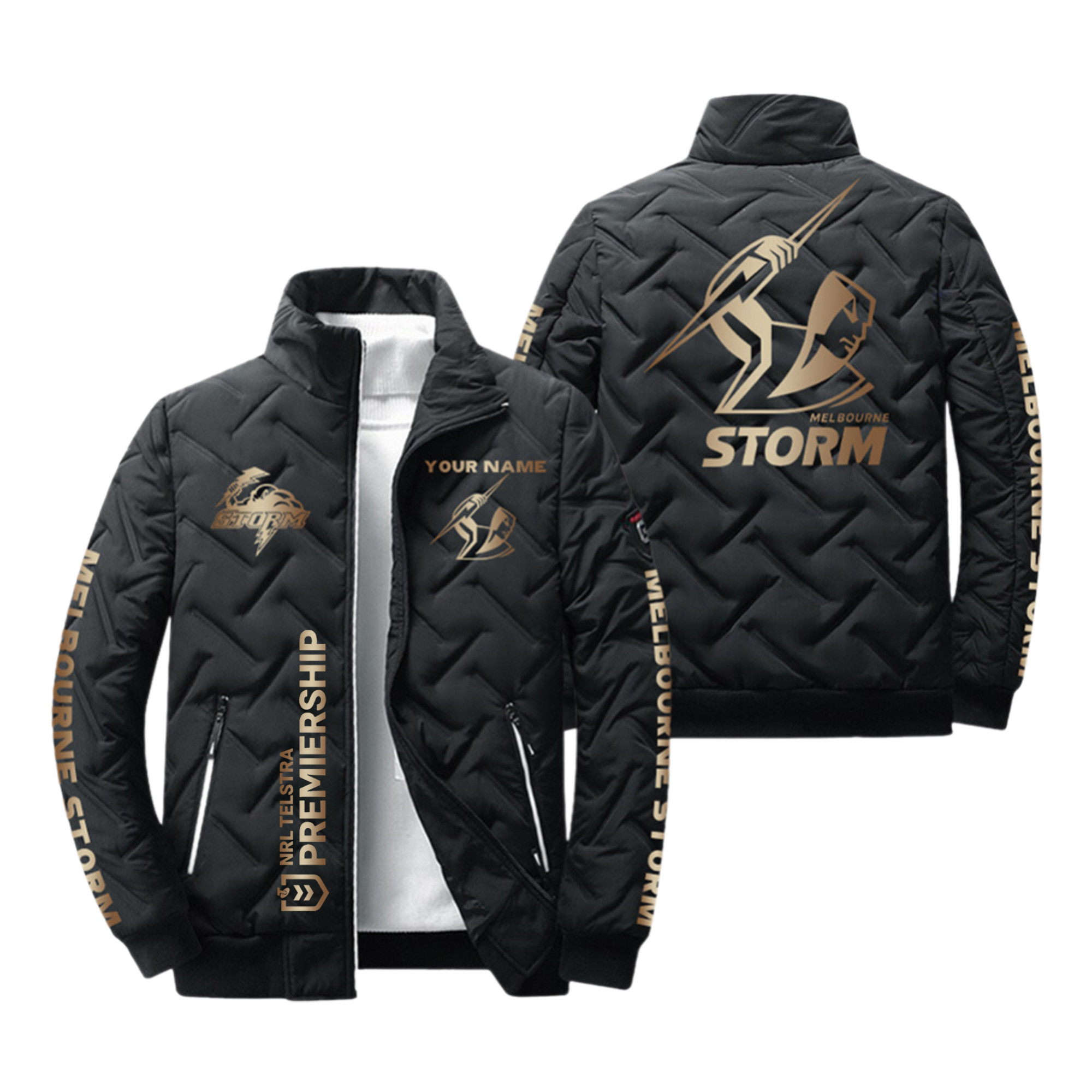 Melbourne Storm Puffer Jacket – Edition - Famjoys Melbourne Storm Puffer Jacket – Edition - Famjoys