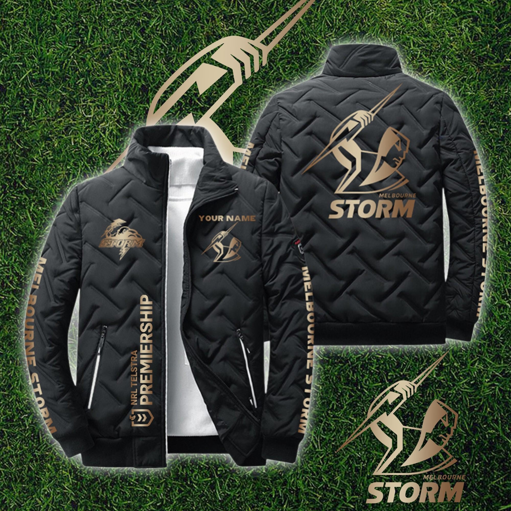 Melbourne Storm Puffer Jacket – Edition - Famjoys Melbourne Storm Puffer Jacket – Edition - Famjoys