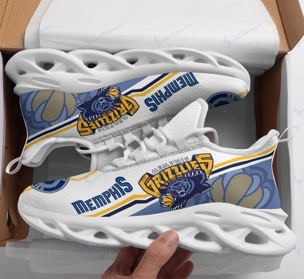 Memphis Grizzlies Max Soul YZ Running Sneakers 20 - Famjoys Memphis Grizzlies Max Soul YZ Running Sneakers 20 - Famjoys