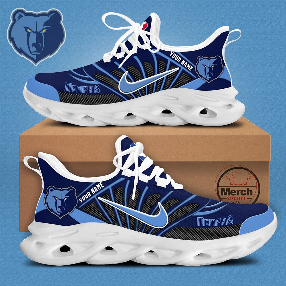 Memphis Grizzlies Personalized Max Soul Shoes - Famjoys Memphis Grizzlies Personalized Max Soul Shoes - Famjoys
