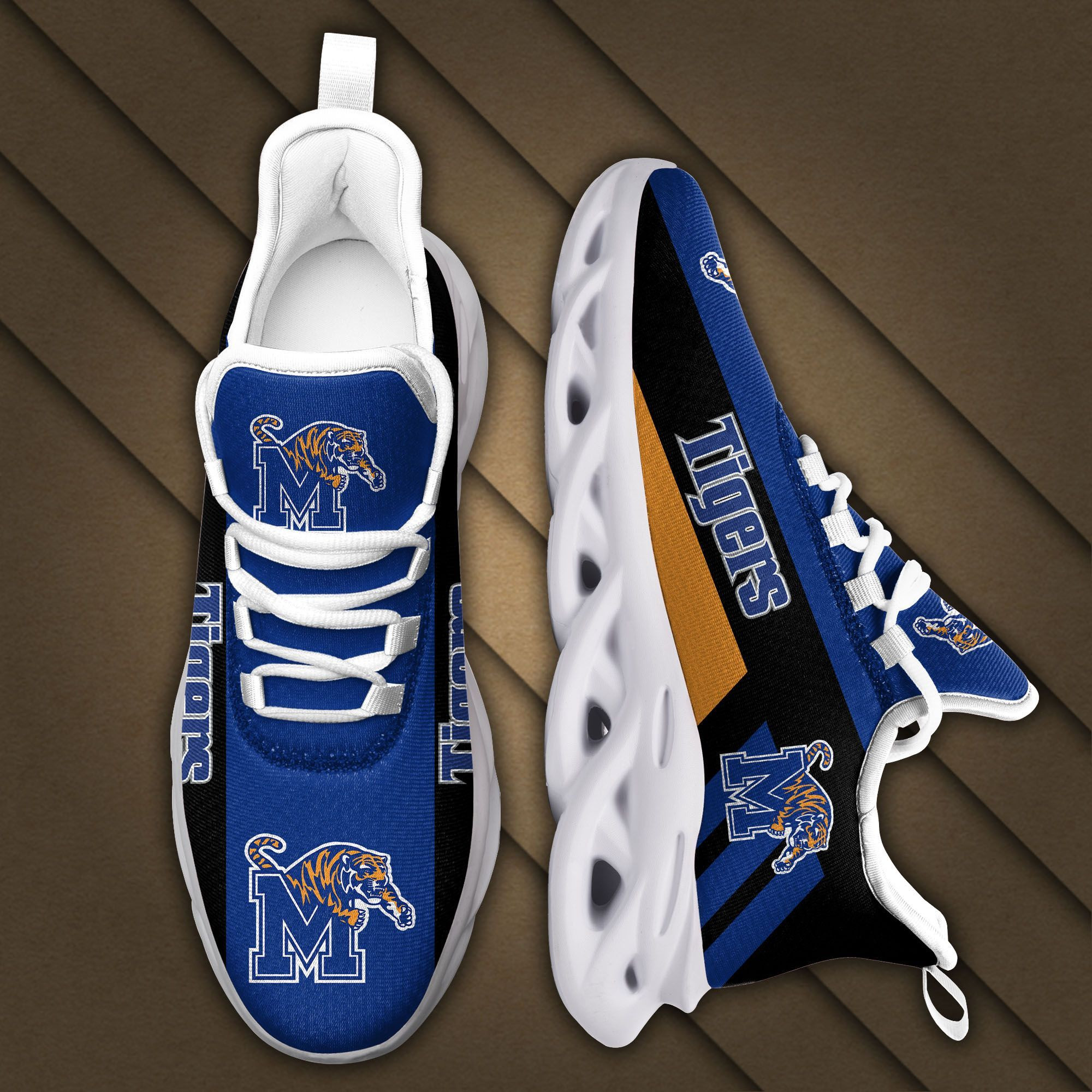 Memphis Tigers Max Soul Sneakers Shoes - Famjoys Memphis Tigers Max Soul Sneakers Shoes - Famjoys